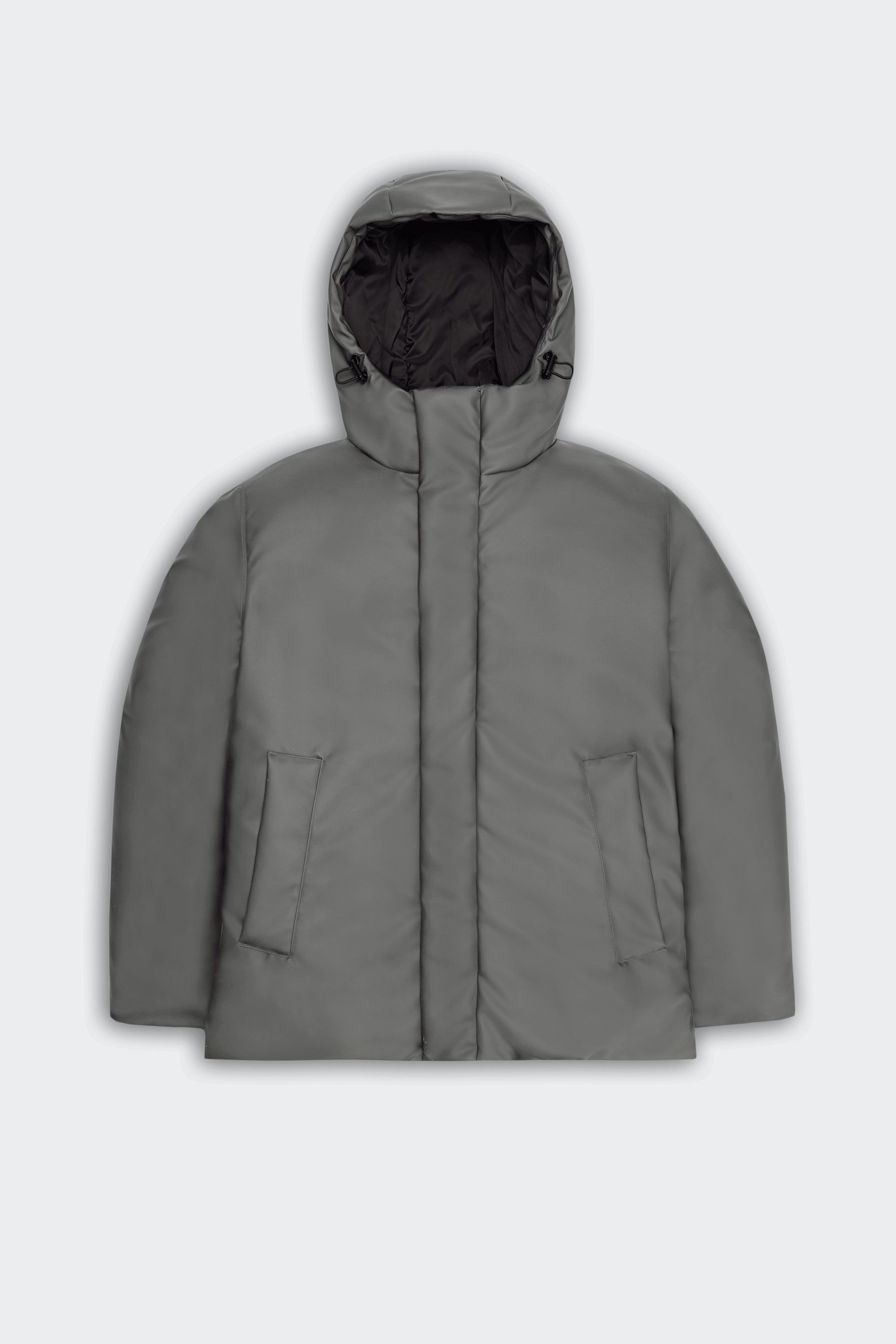 Lightweight quilted padded jacket with high neck | Grey by RAINS Lightweight quilted padded jacket with high neck Grey