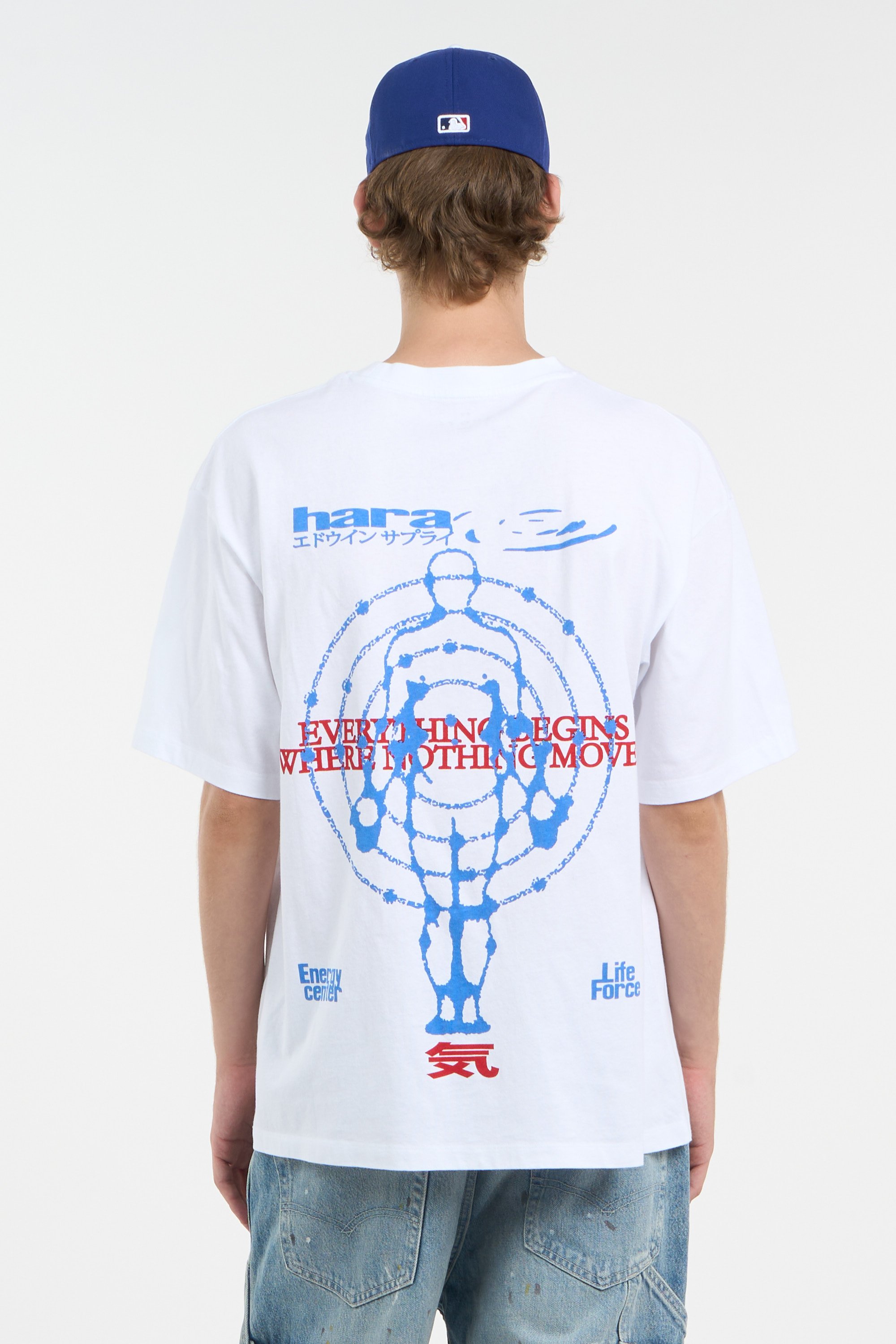 Regular-fit round-neck cotton T-shirt | White EDWIN Men