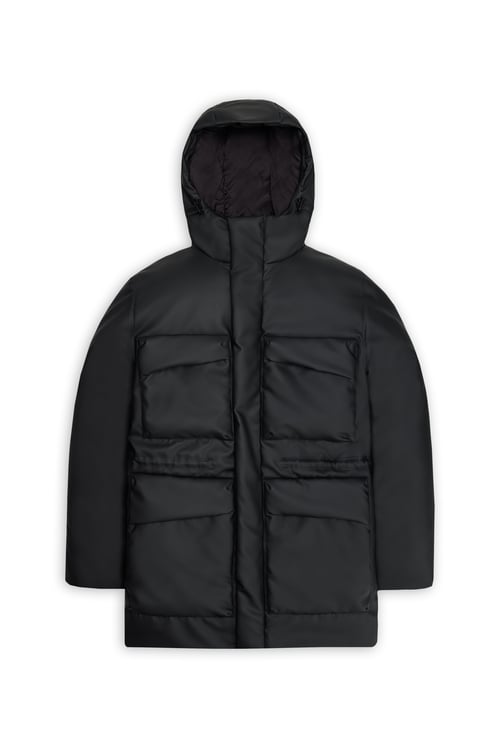 RAINS Lightweight quilted padded jacket with high neck