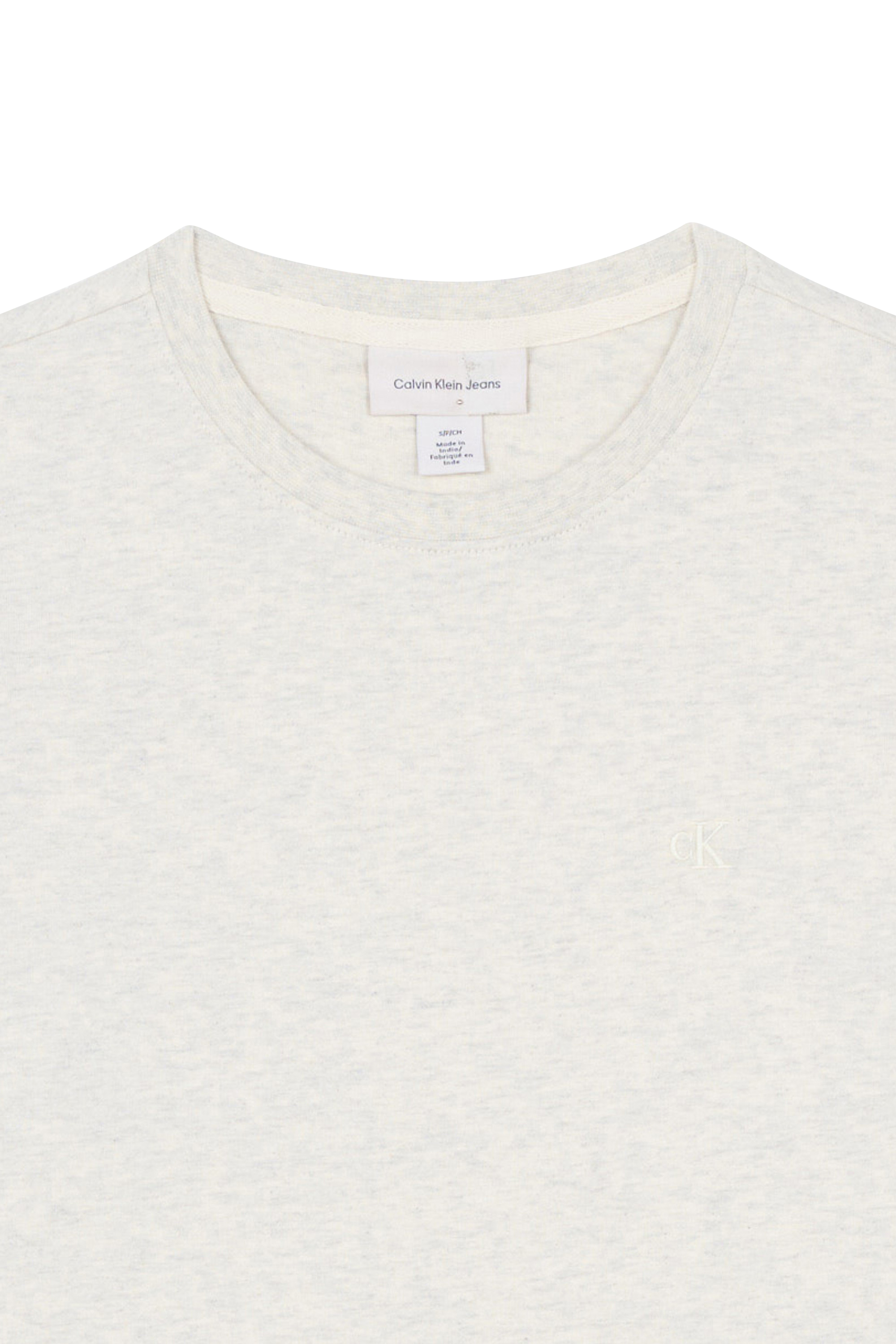 Regular-fit round-neck cotton T-shirt Grey