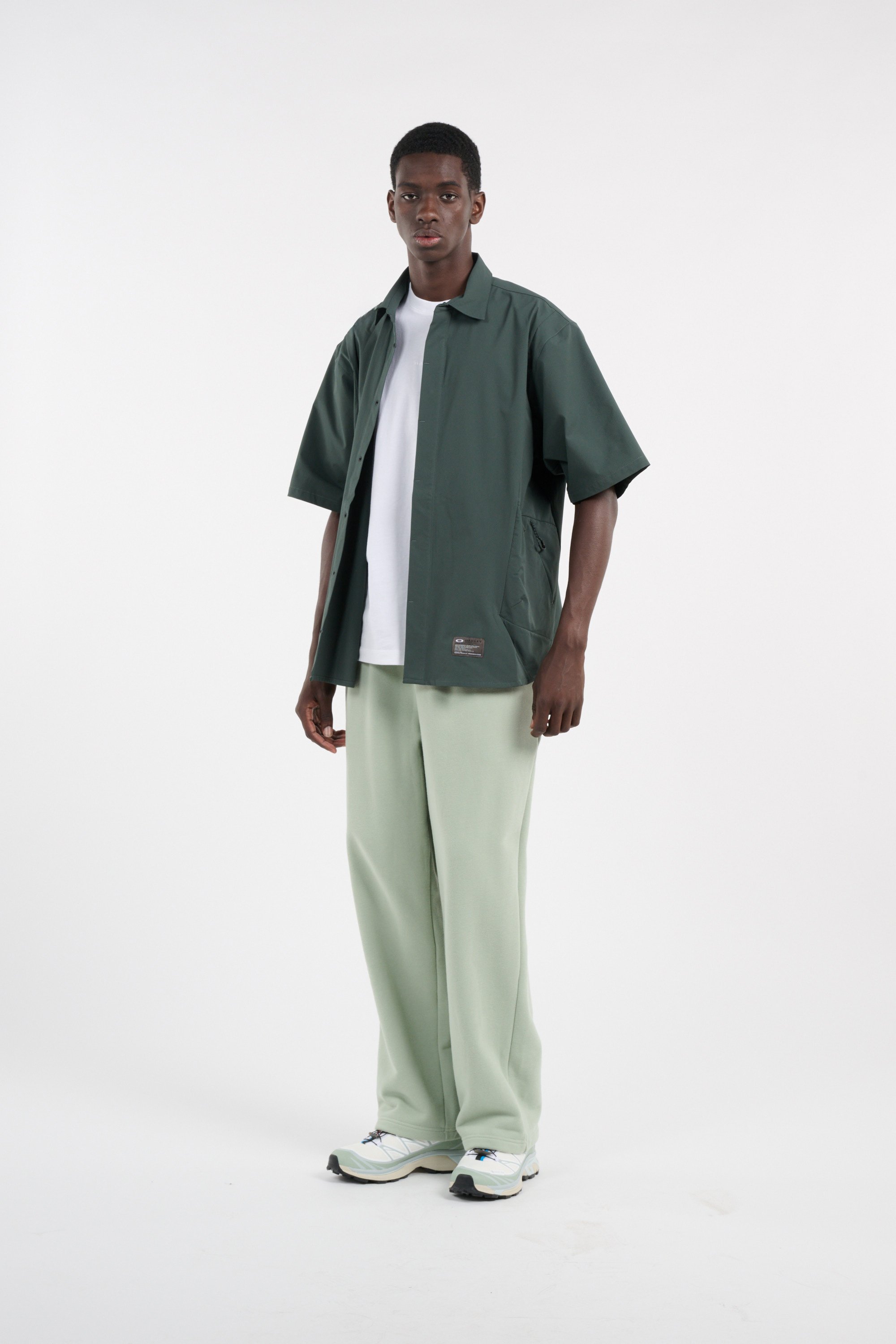 Solid straight sports shirt OAKLEY Green