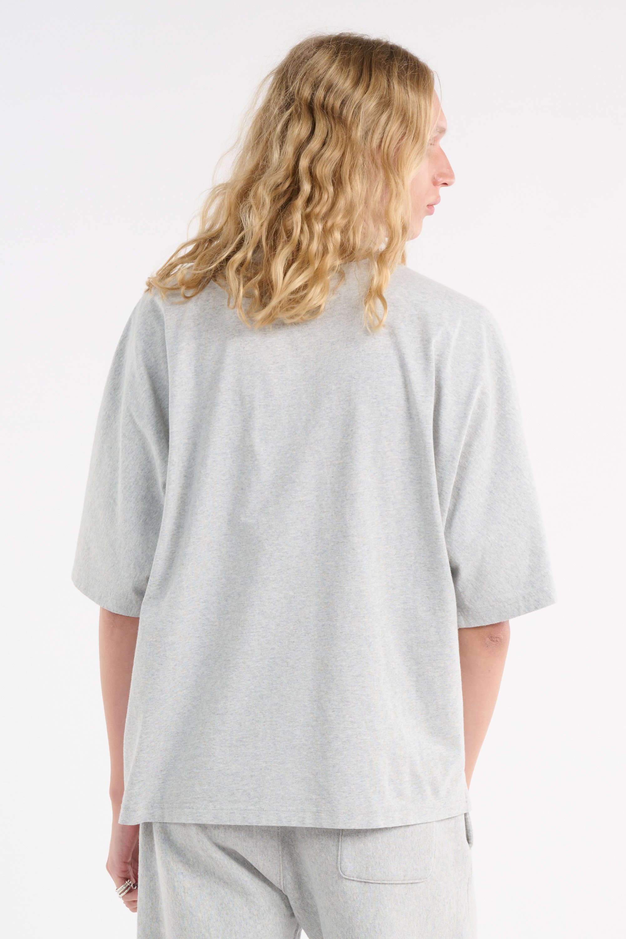 Regular-fit round-neck cotton T-shirt | Grey CHAMPION Men