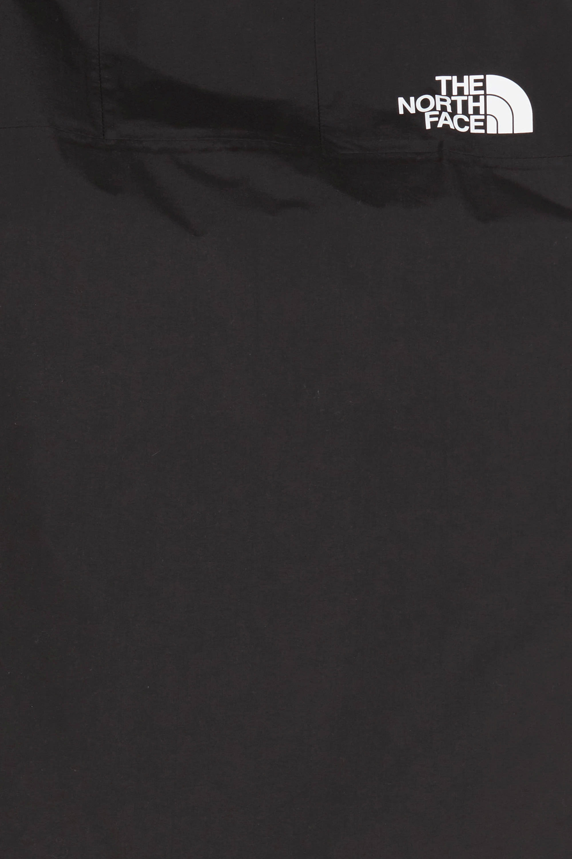 Printed raincoat with hood Black