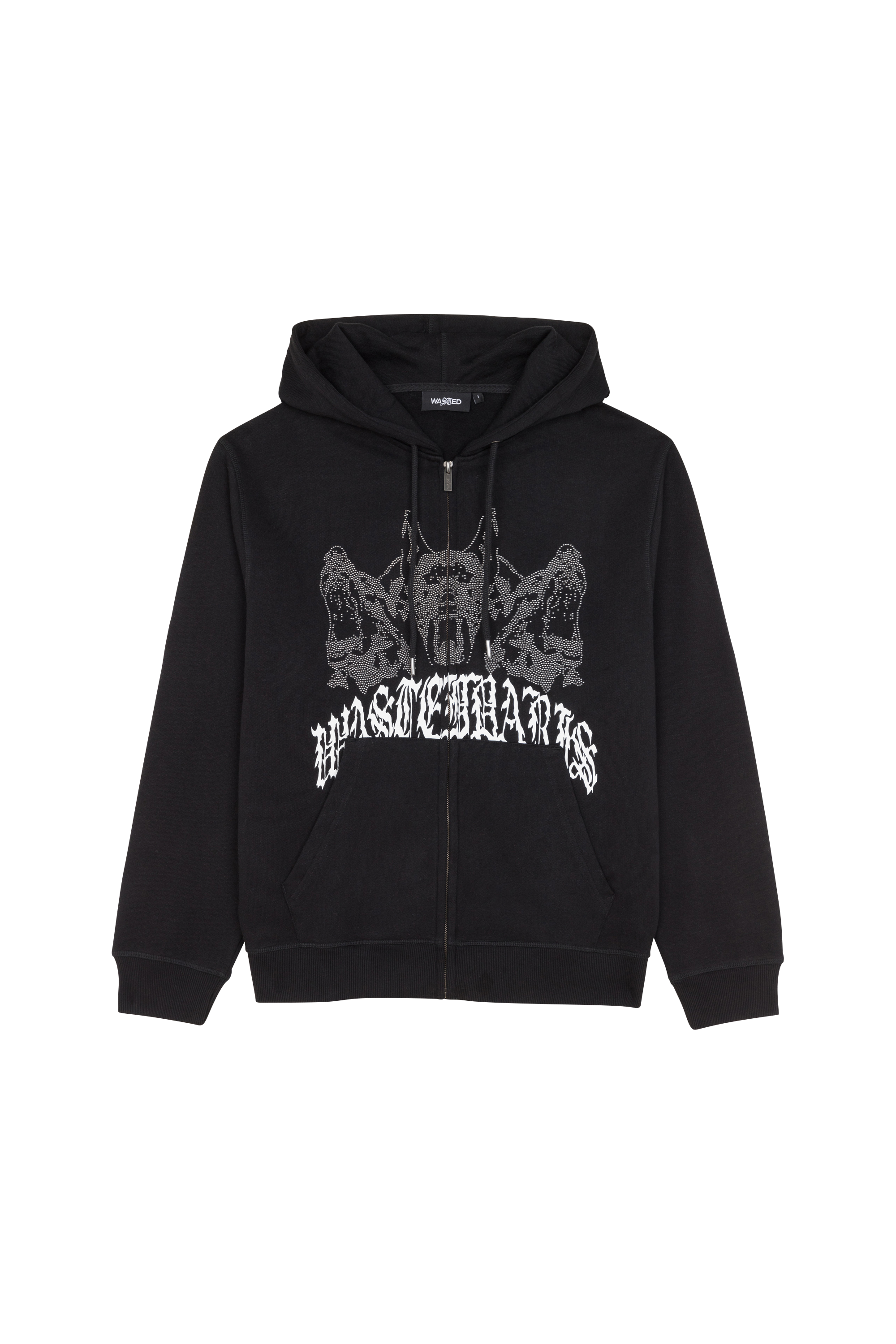 Zip-up hoodie Black