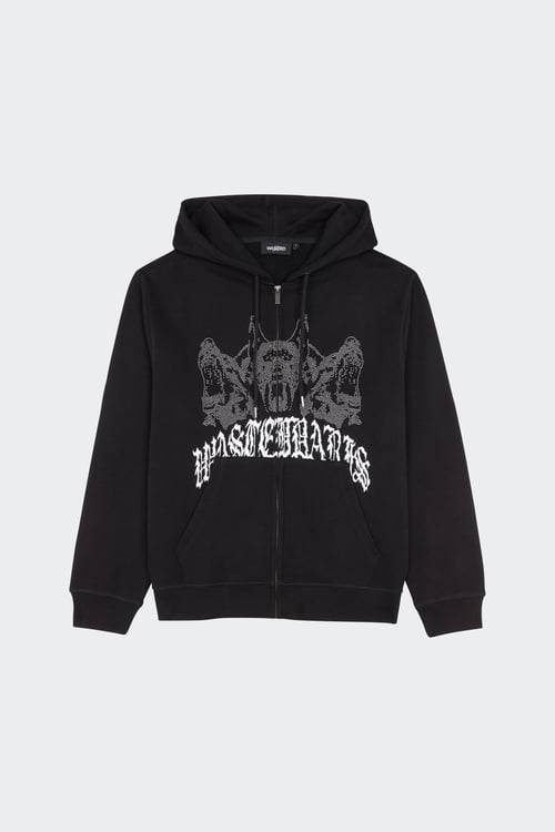 WASTED Hoodie zippé  Noir