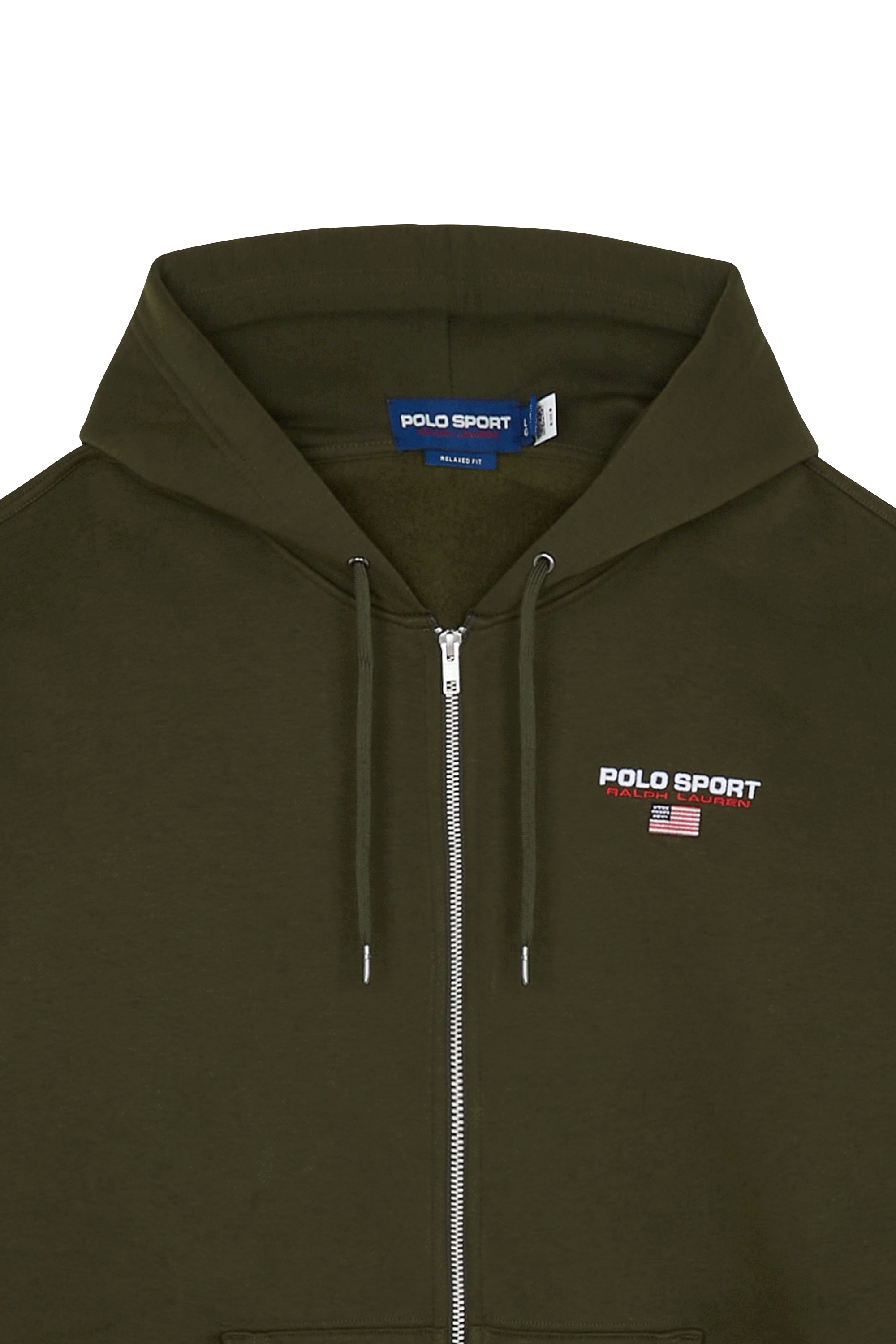 POLO RALPH LAUREN Hoodie zippé Kaki