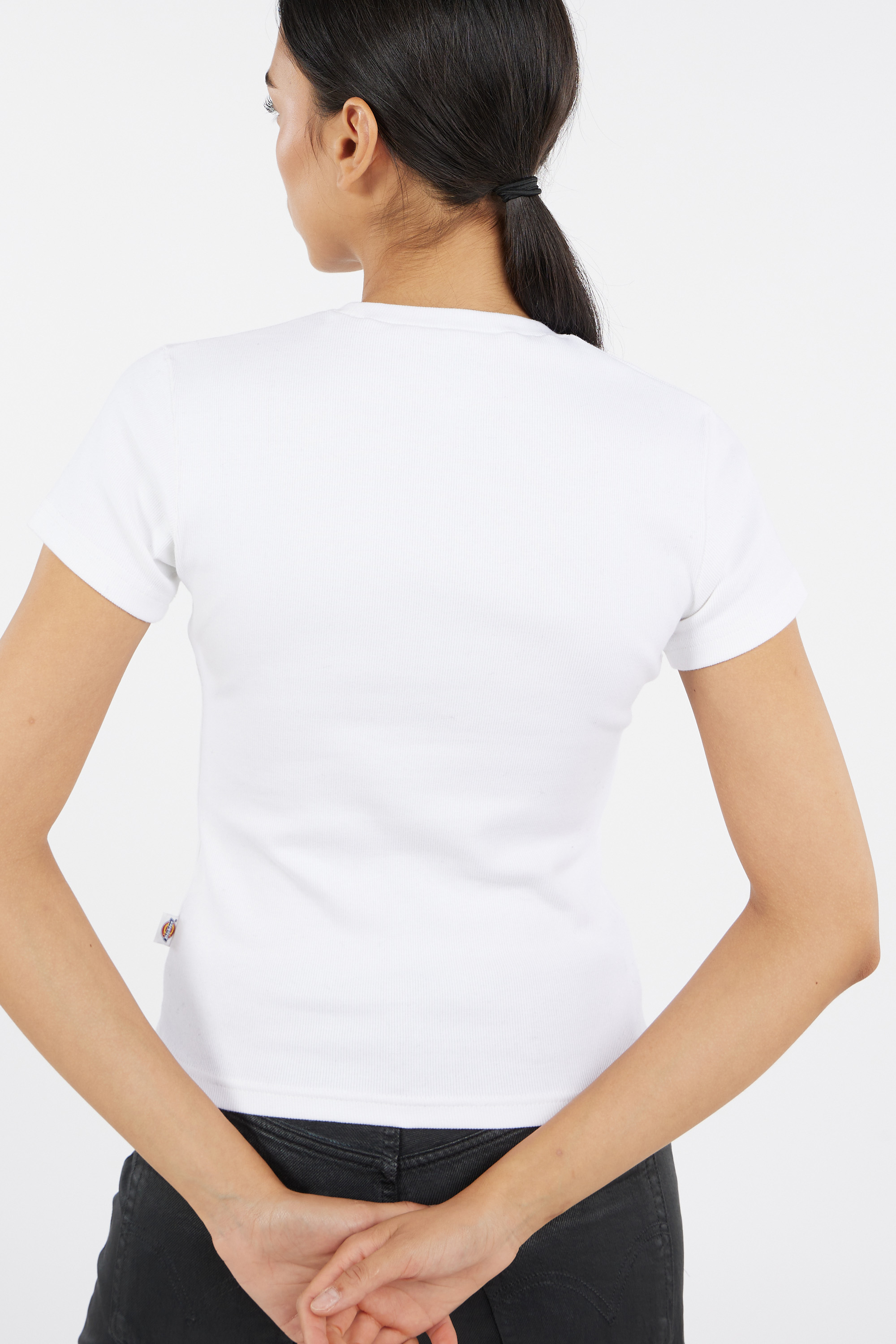 Regular-fit round-neck cotton T-shirt White
