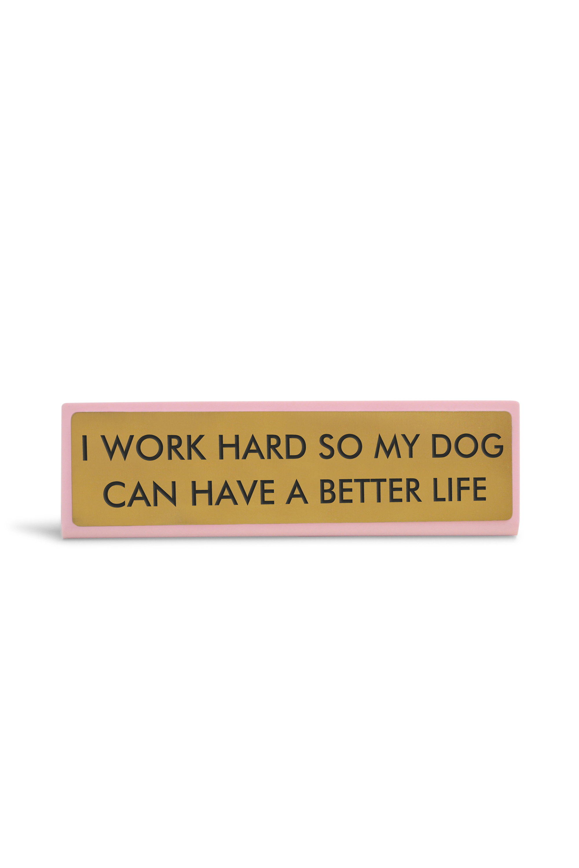Desk plaque Golden