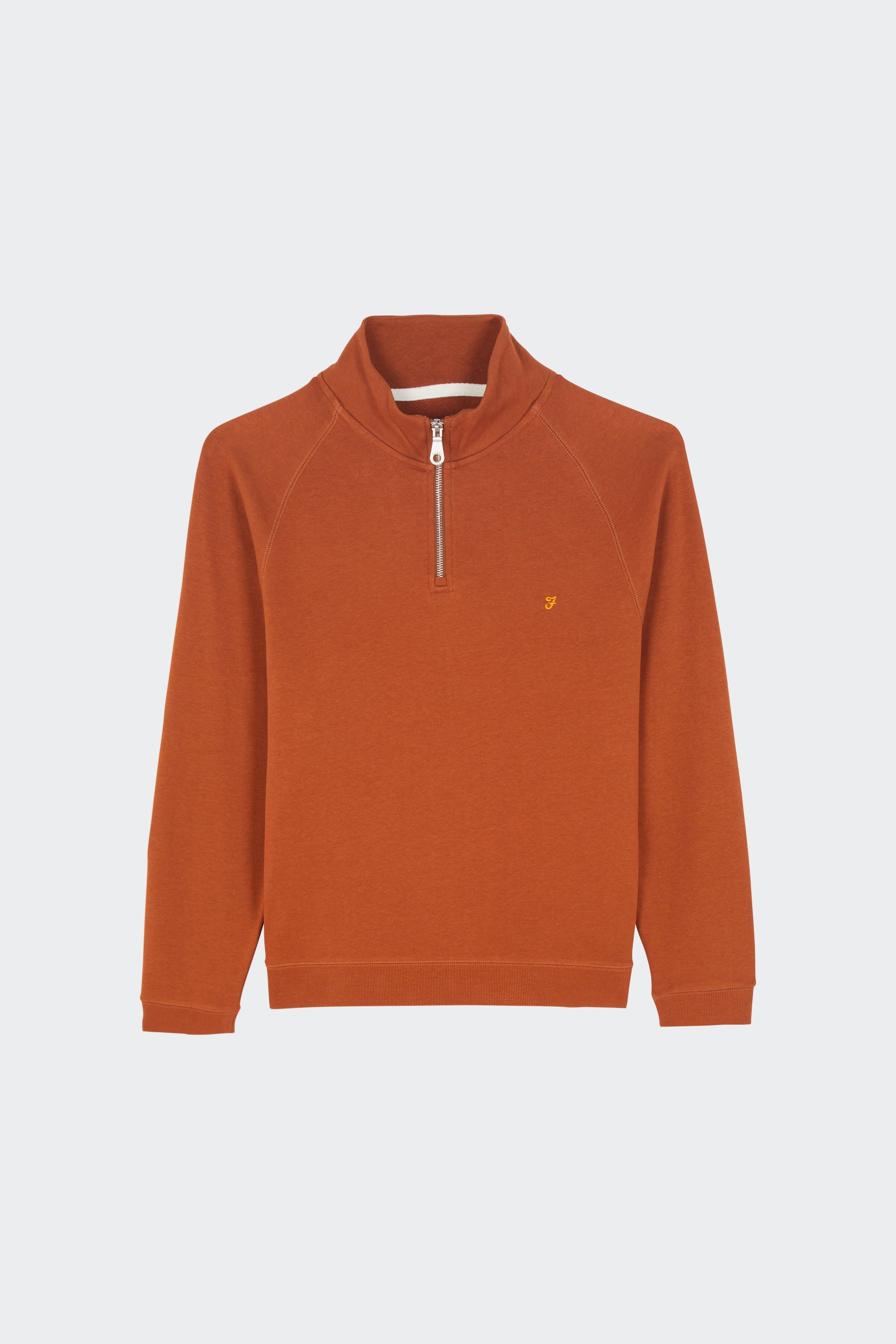 Zip-up sweatshirt | Orange by FARAH Zip-up sweatshirt Orange