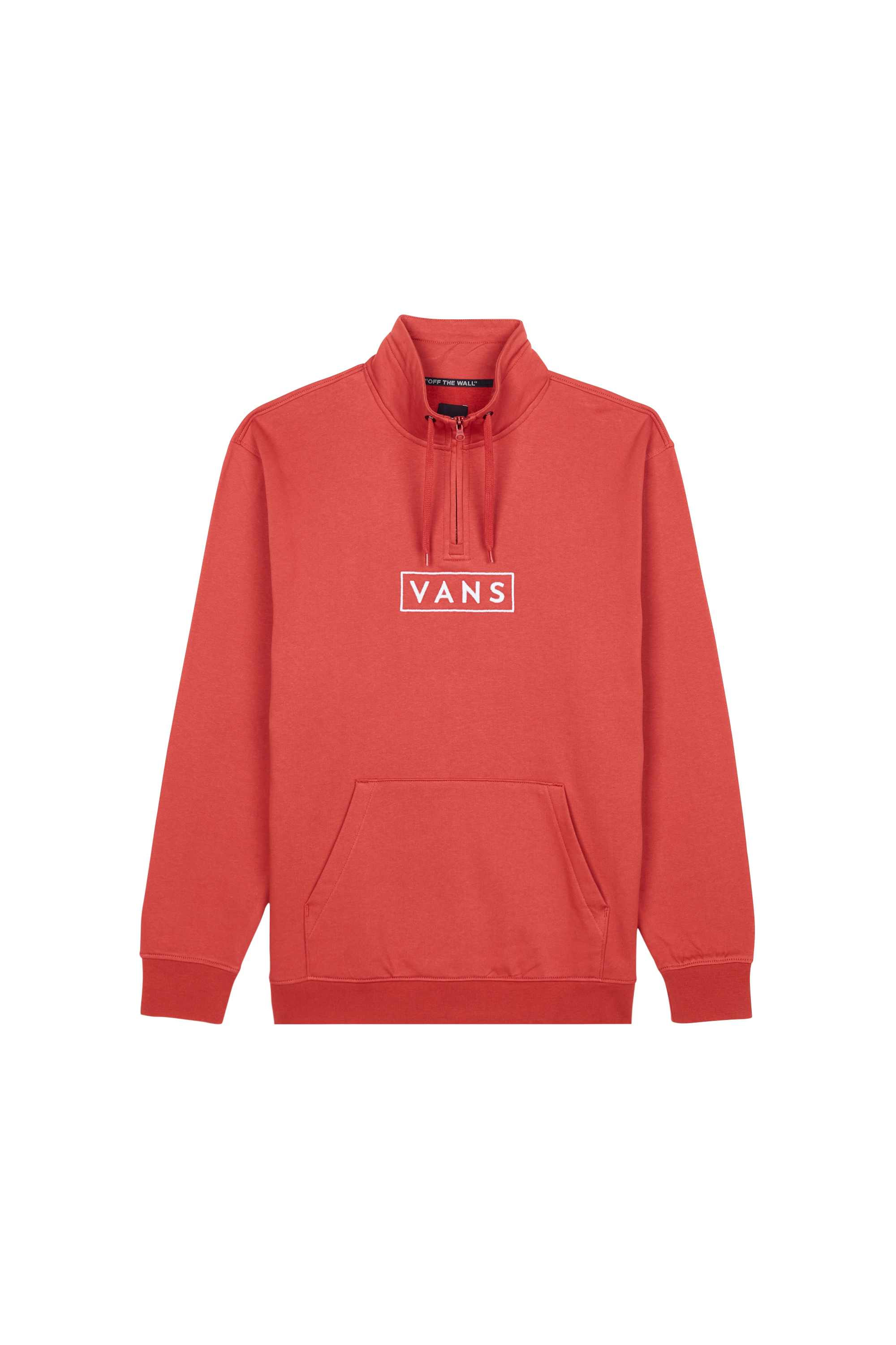 Sweatshirt à col zippé Rouge