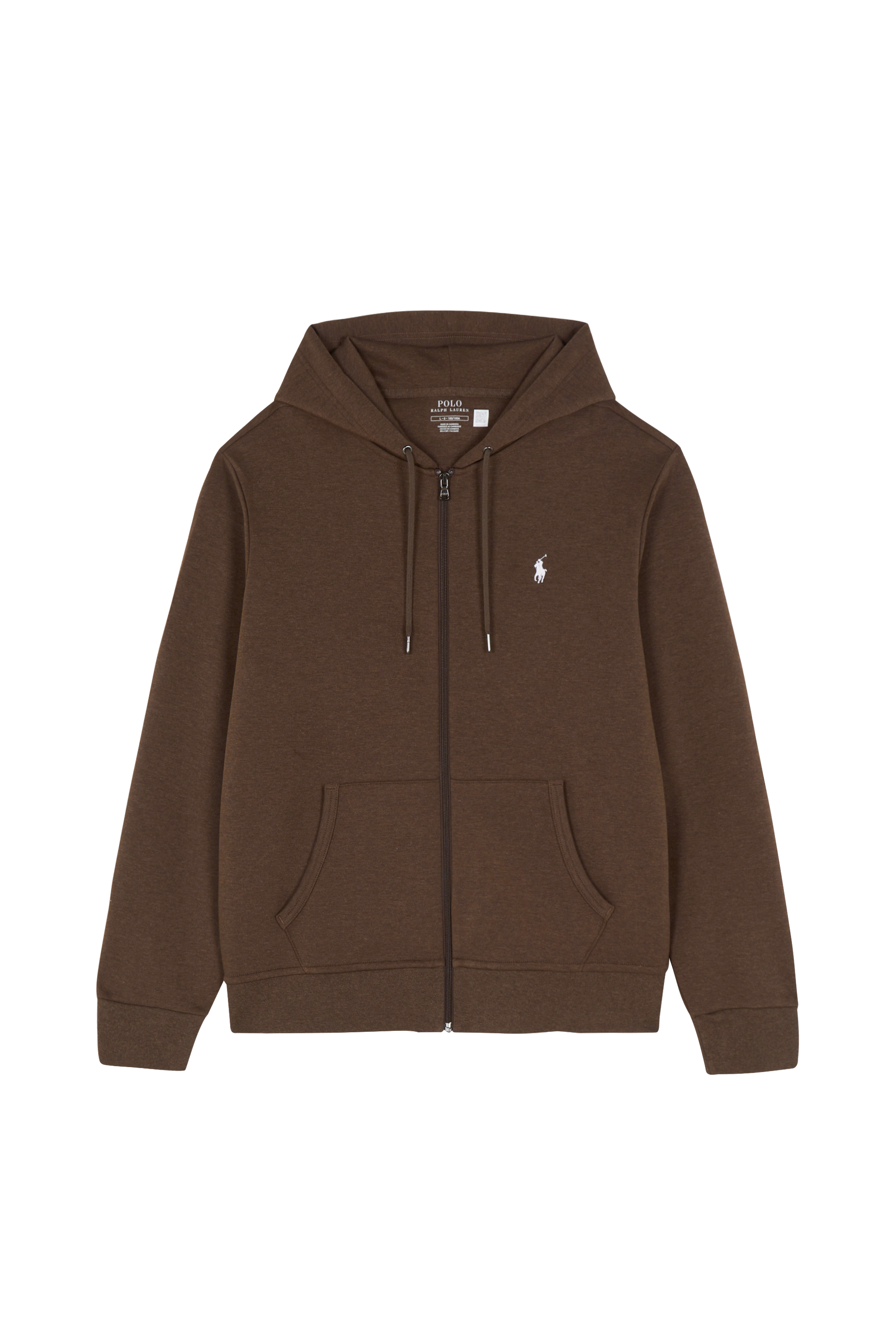 Zippered hoodie Double-Knit Full-Zip Hoodie Nutmeg brown heather/c1730