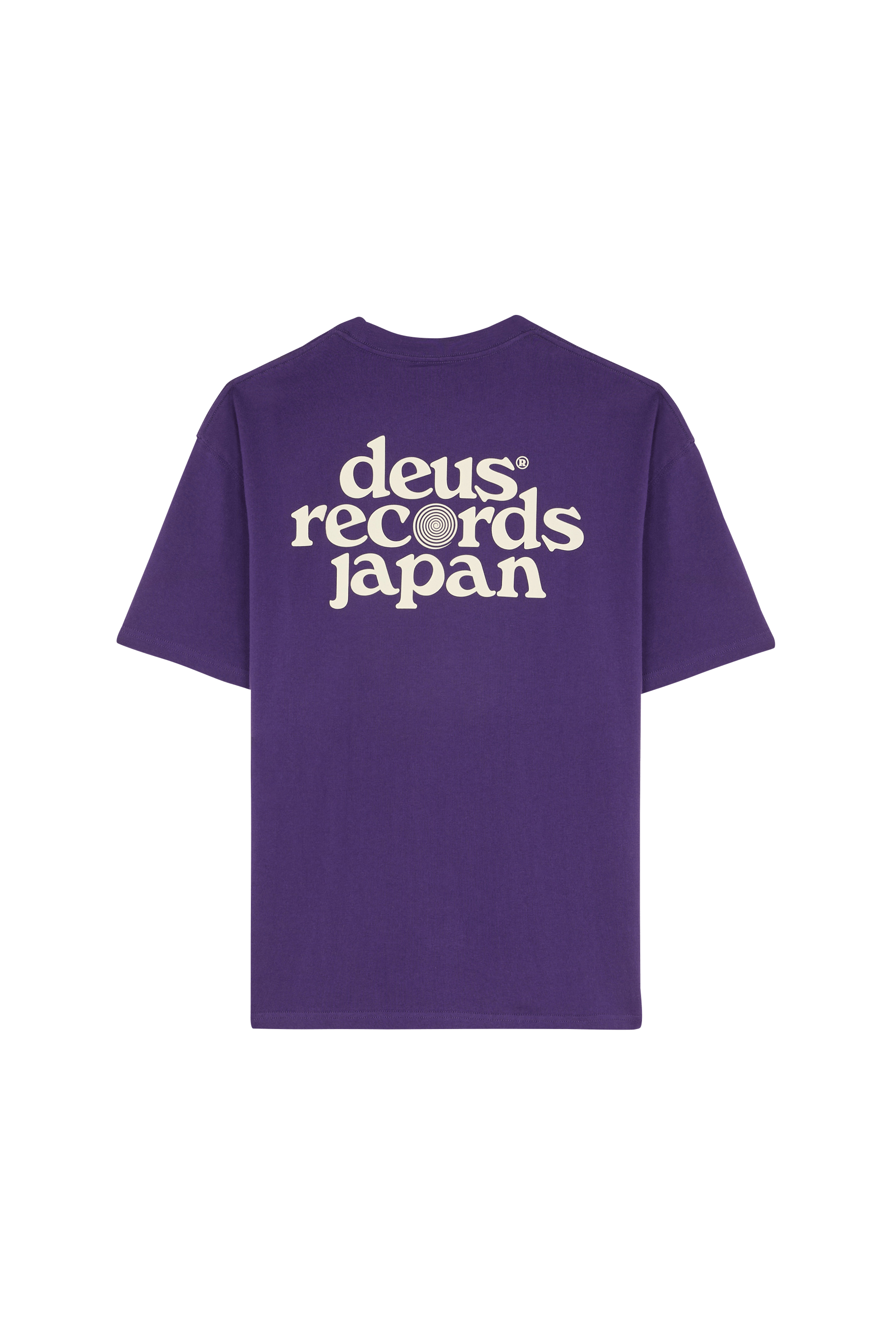 Regular-fit round-neck cotton T-shirt Purple