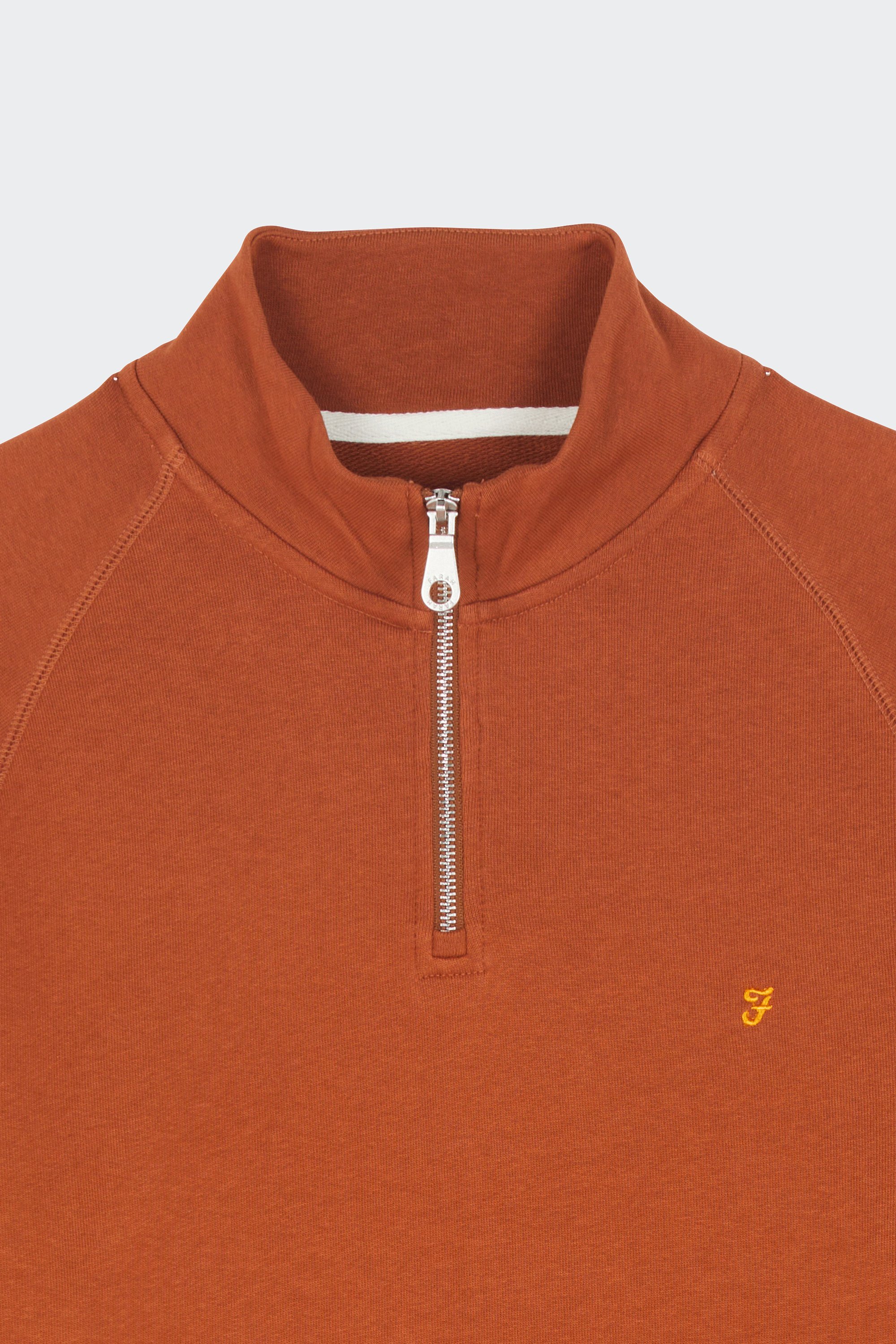 Zip-up sweatshirt | Orange by FARAH Zip-up sweatshirt Orange