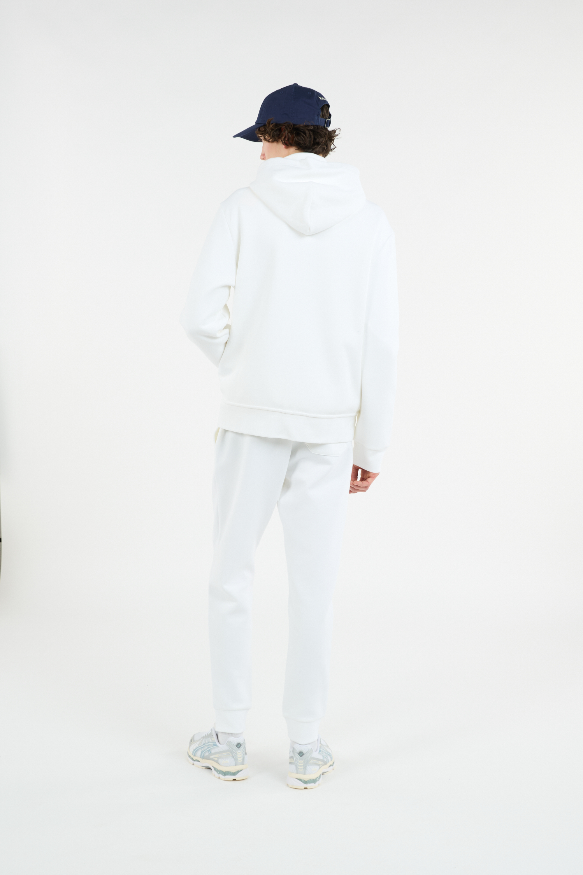 Hoodie zippé Blanc