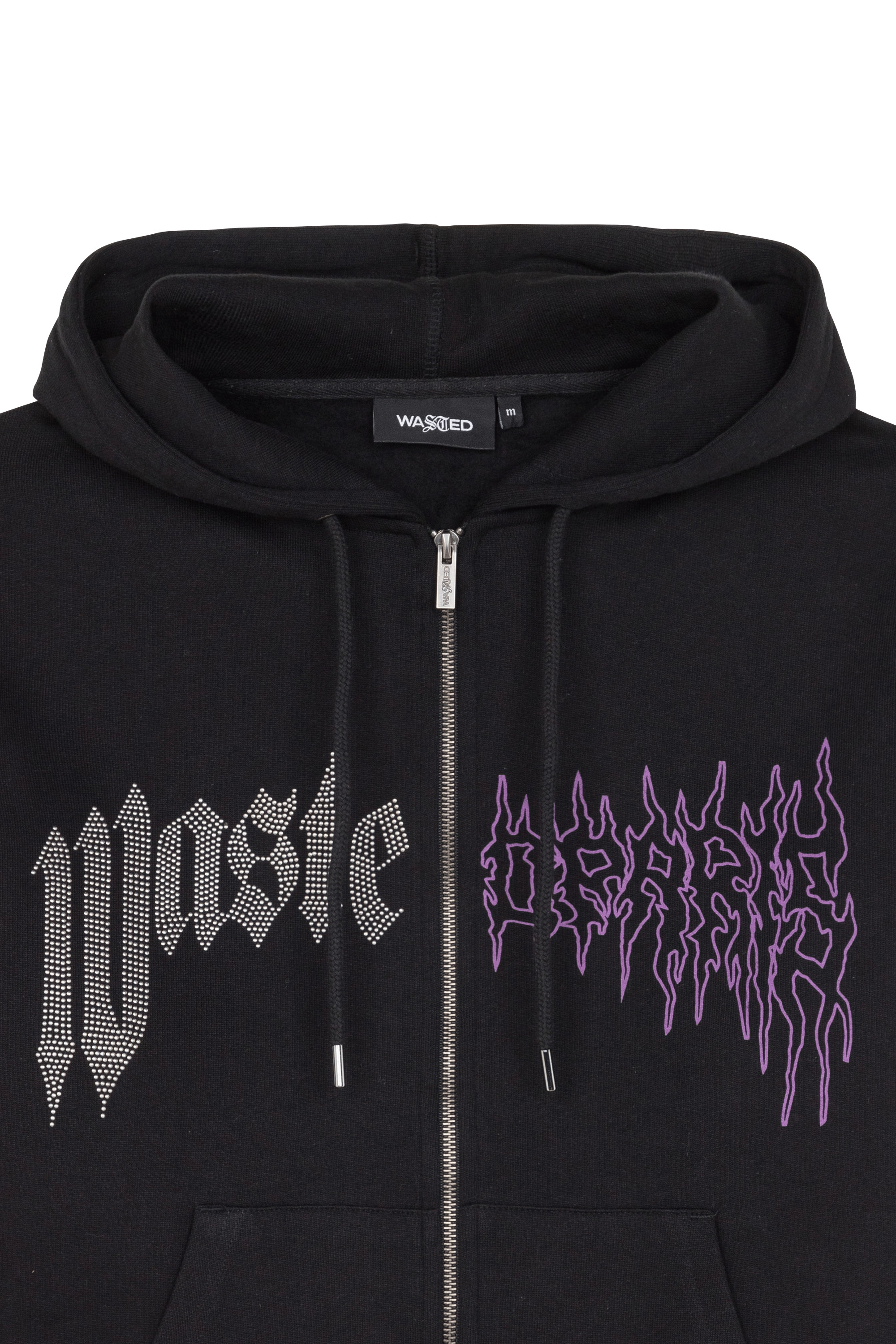 Hoodie zippé WASTED Noir