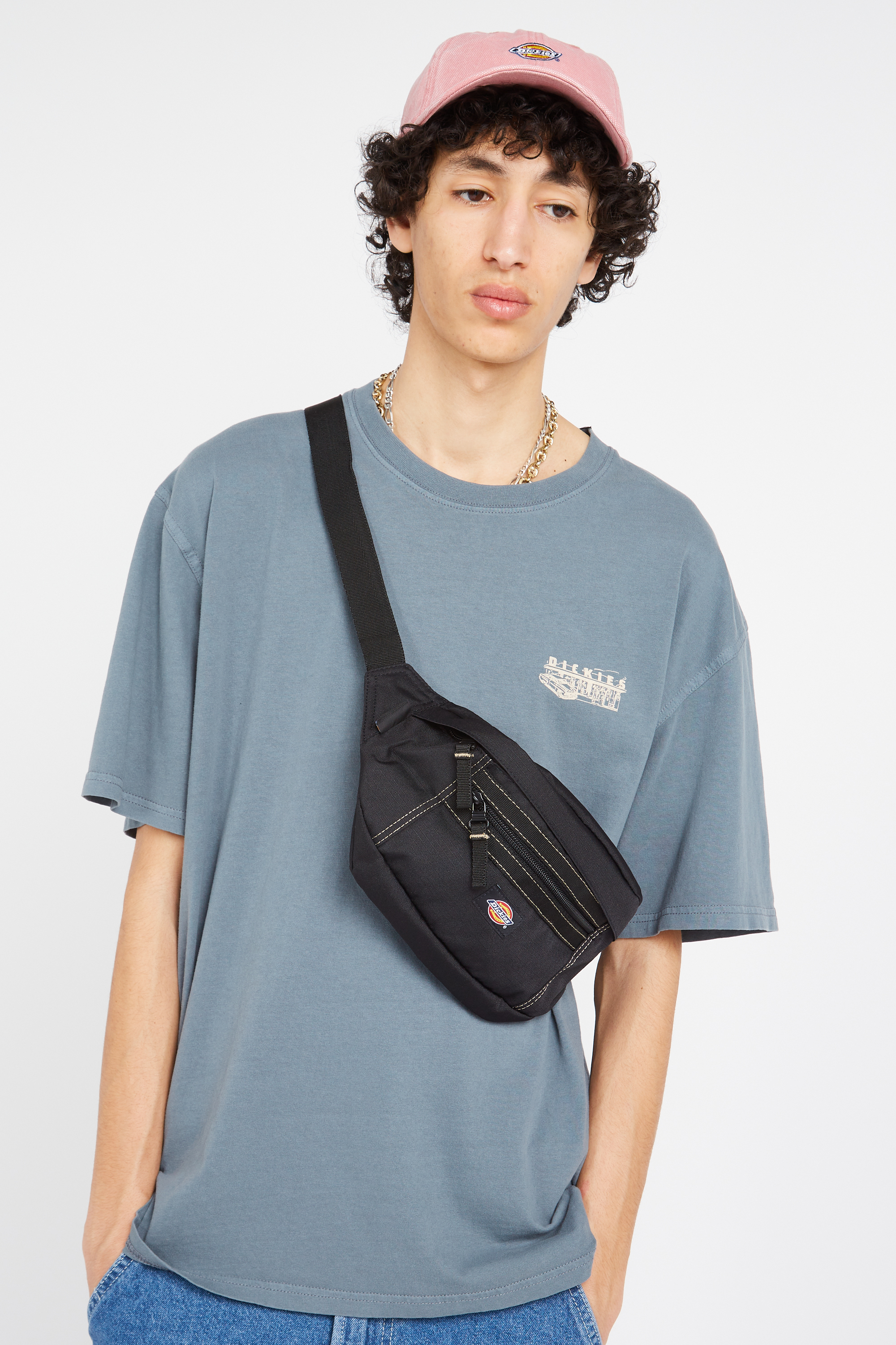 Canvas waist bag Black