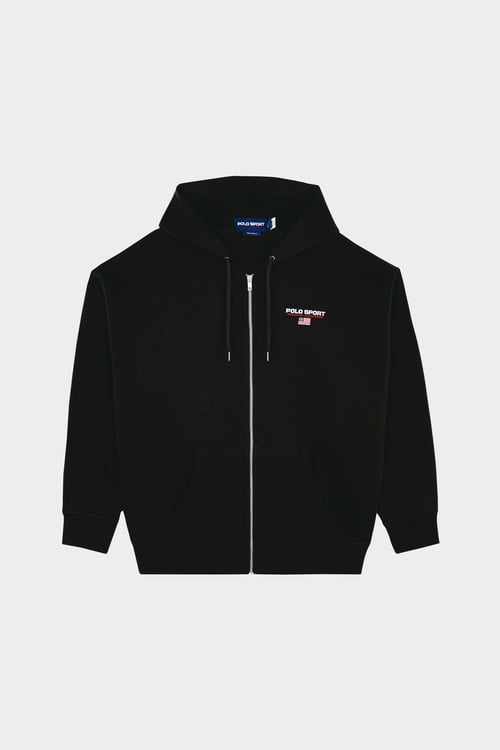 POLO RALPH LAUREN Hoodie zippé Noir