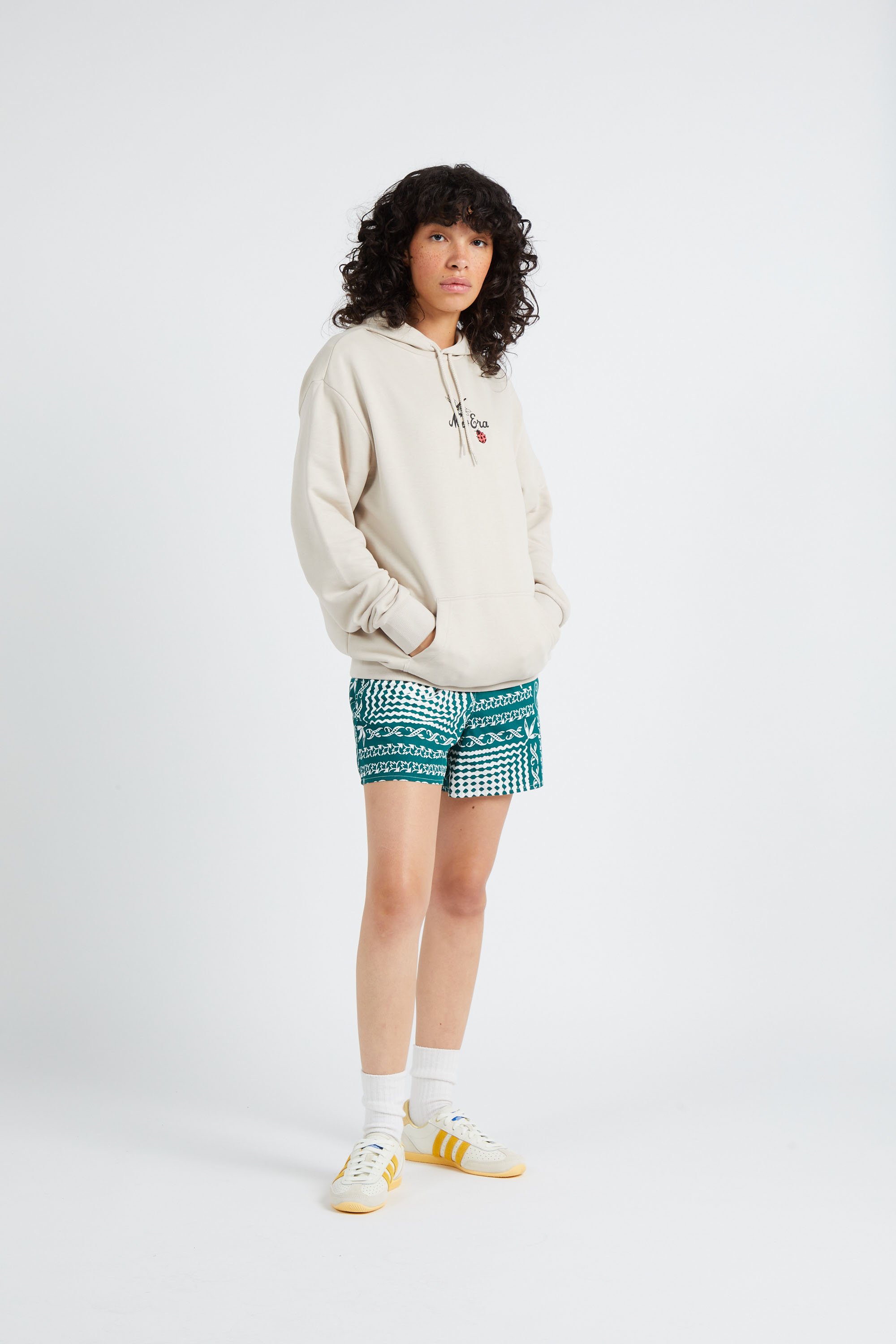 Hoodie NEW ERA Beige