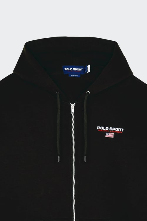 POLO RALPH LAUREN Hoodie zippé Noir