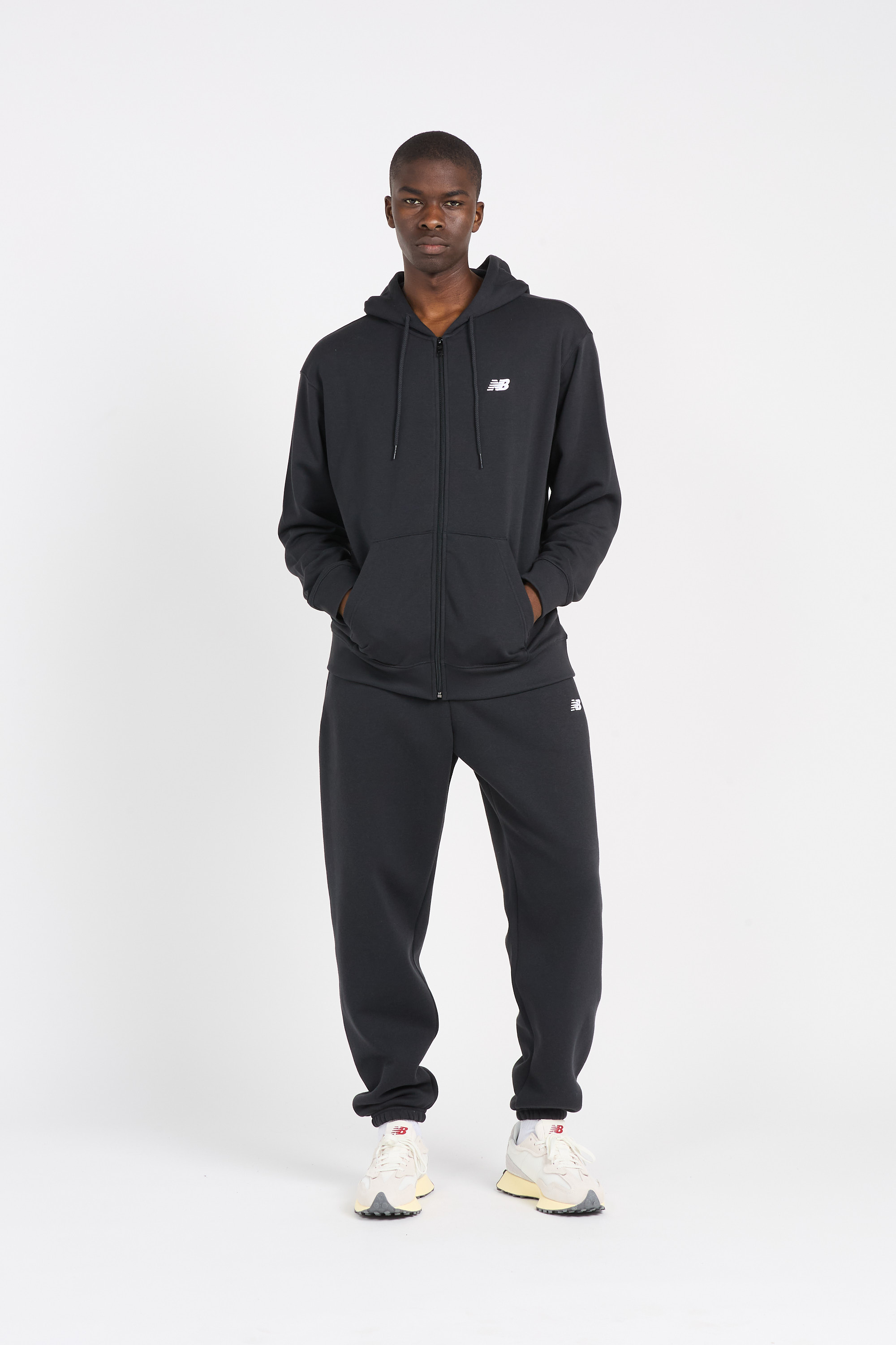 Zip-up hoodie Black