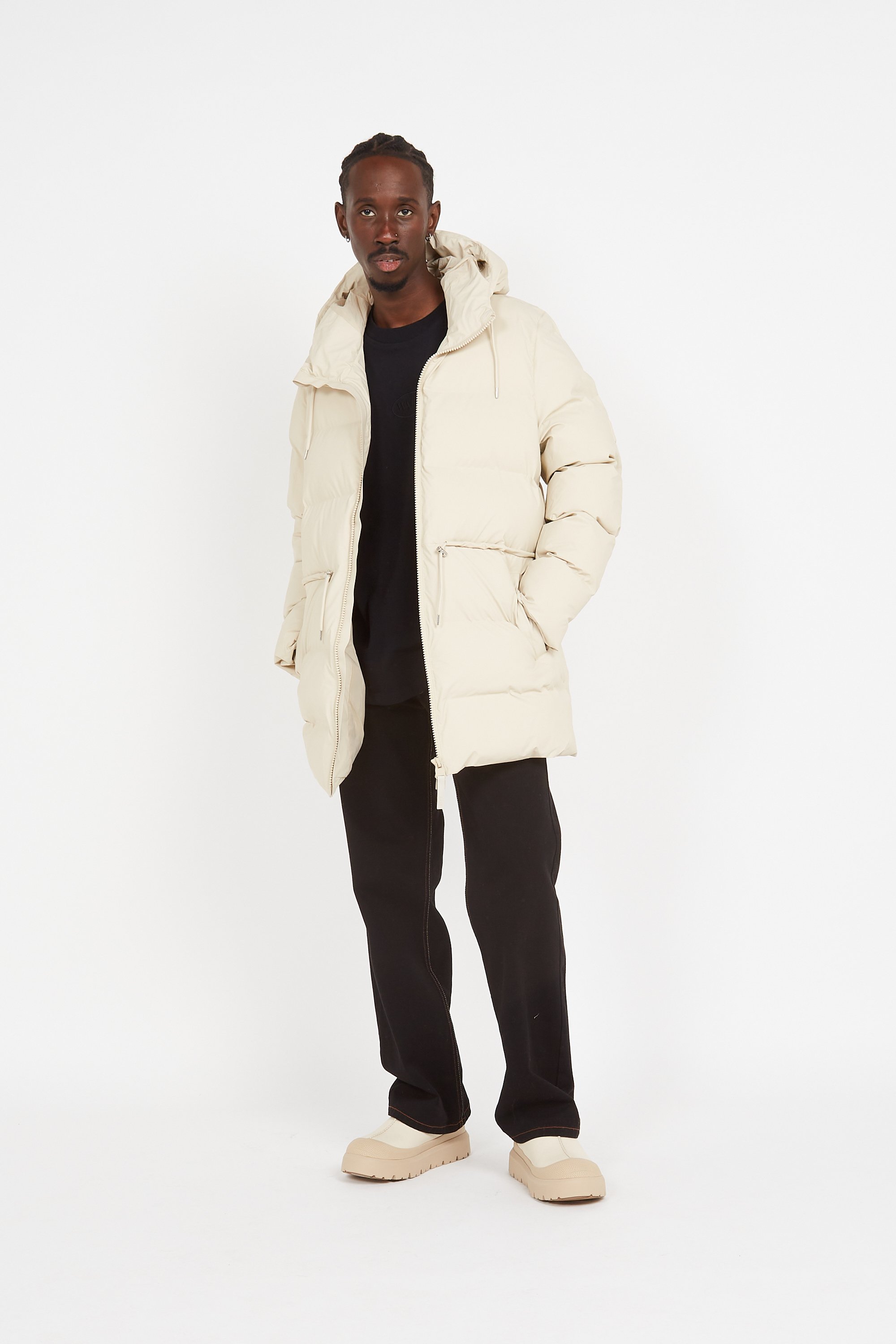 Rains padded parka online