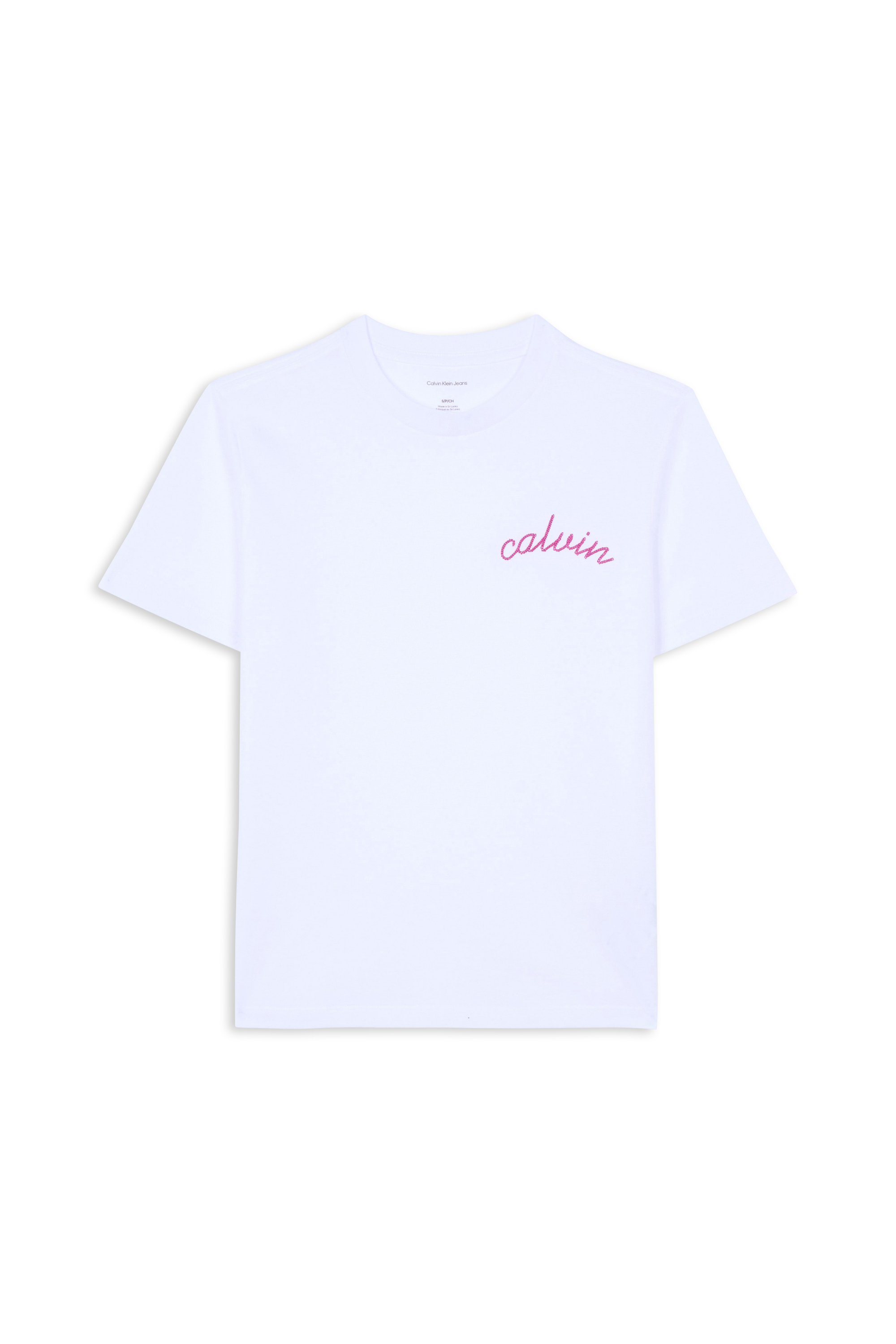 Regular-fit round-neck cotton T-shirt White