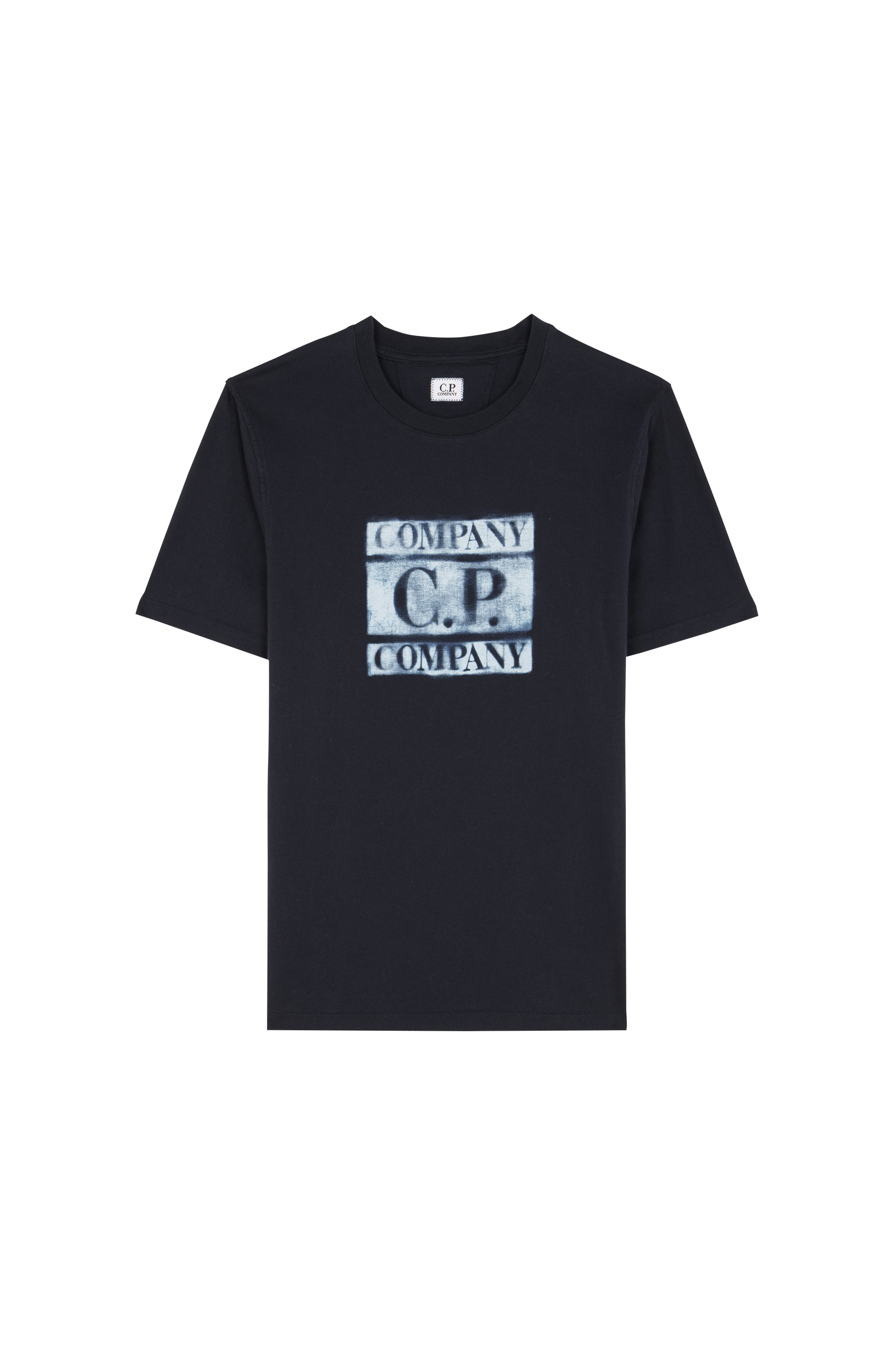 Regular-fit round-neck cotton T-shirt 30/1 JERSEY SHORT SLEEVE LOGO T-SHIRT Total eclipse