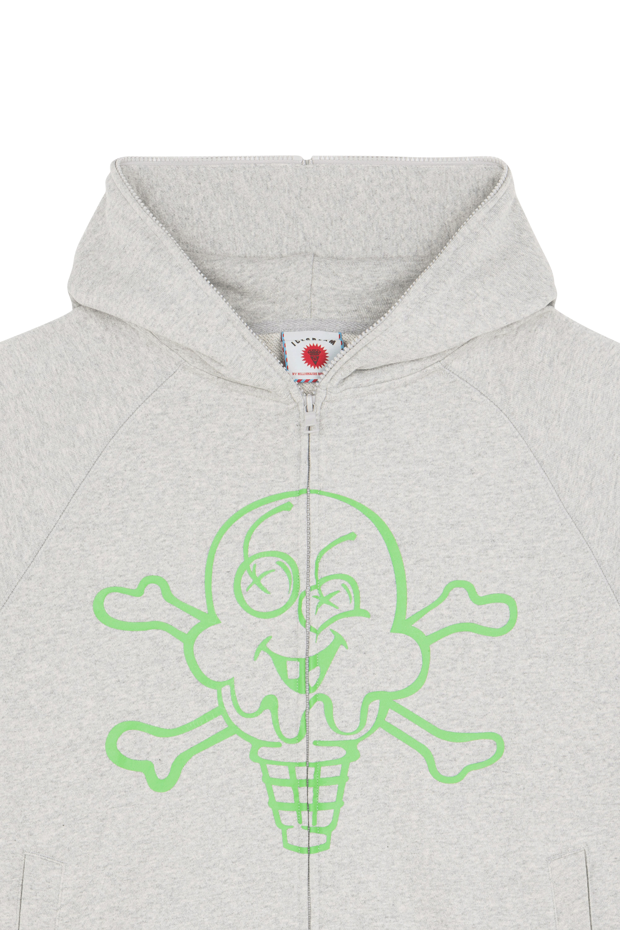 Hoodie zippé Gris