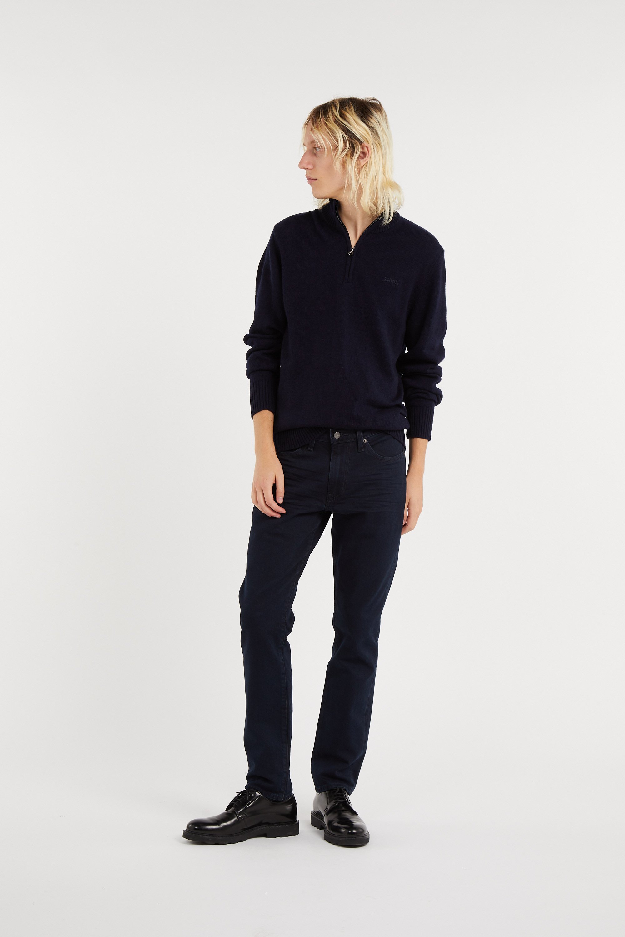 Gilet SCHOTT Bleu