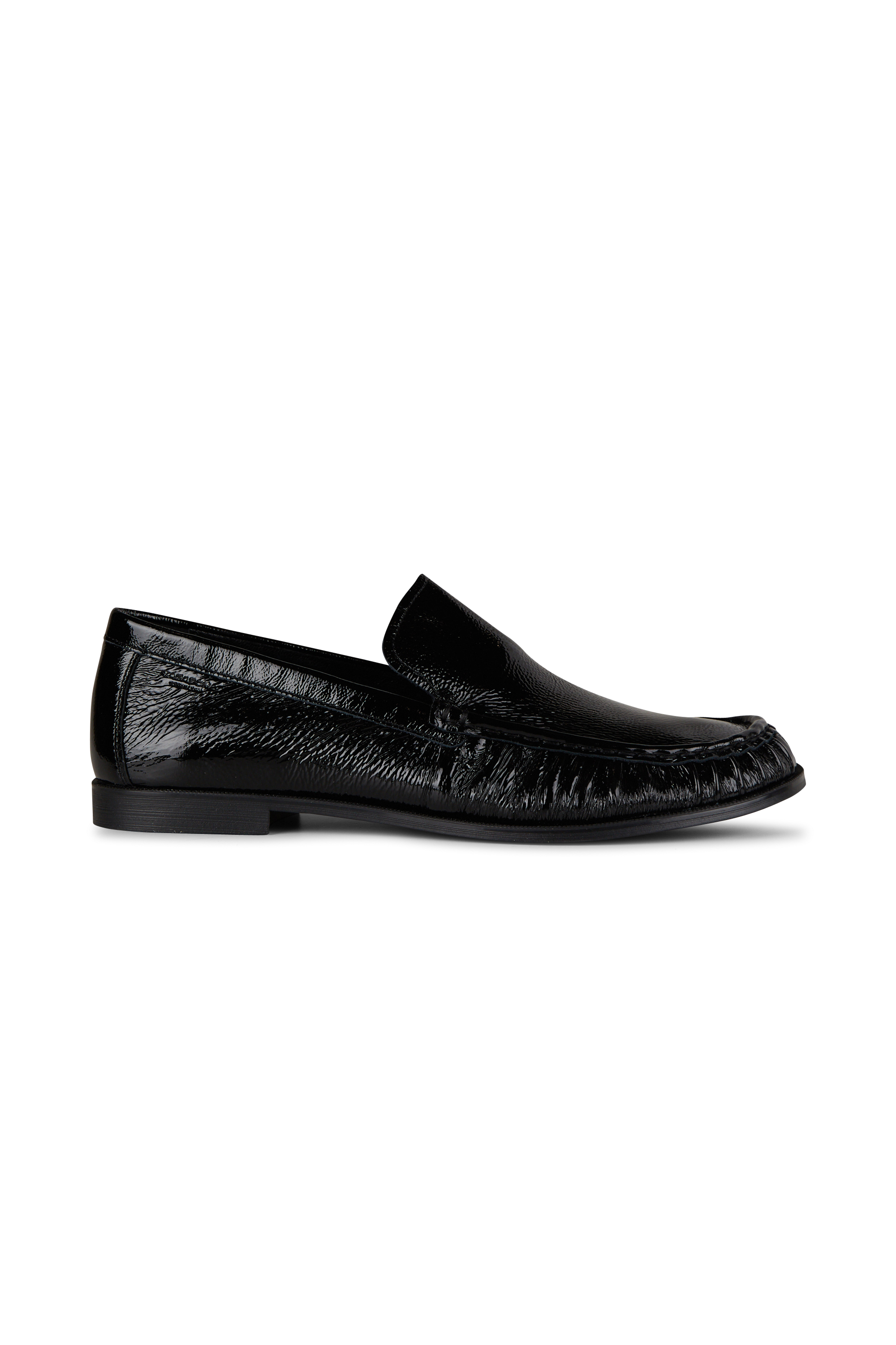 Leather deck shoes  Black