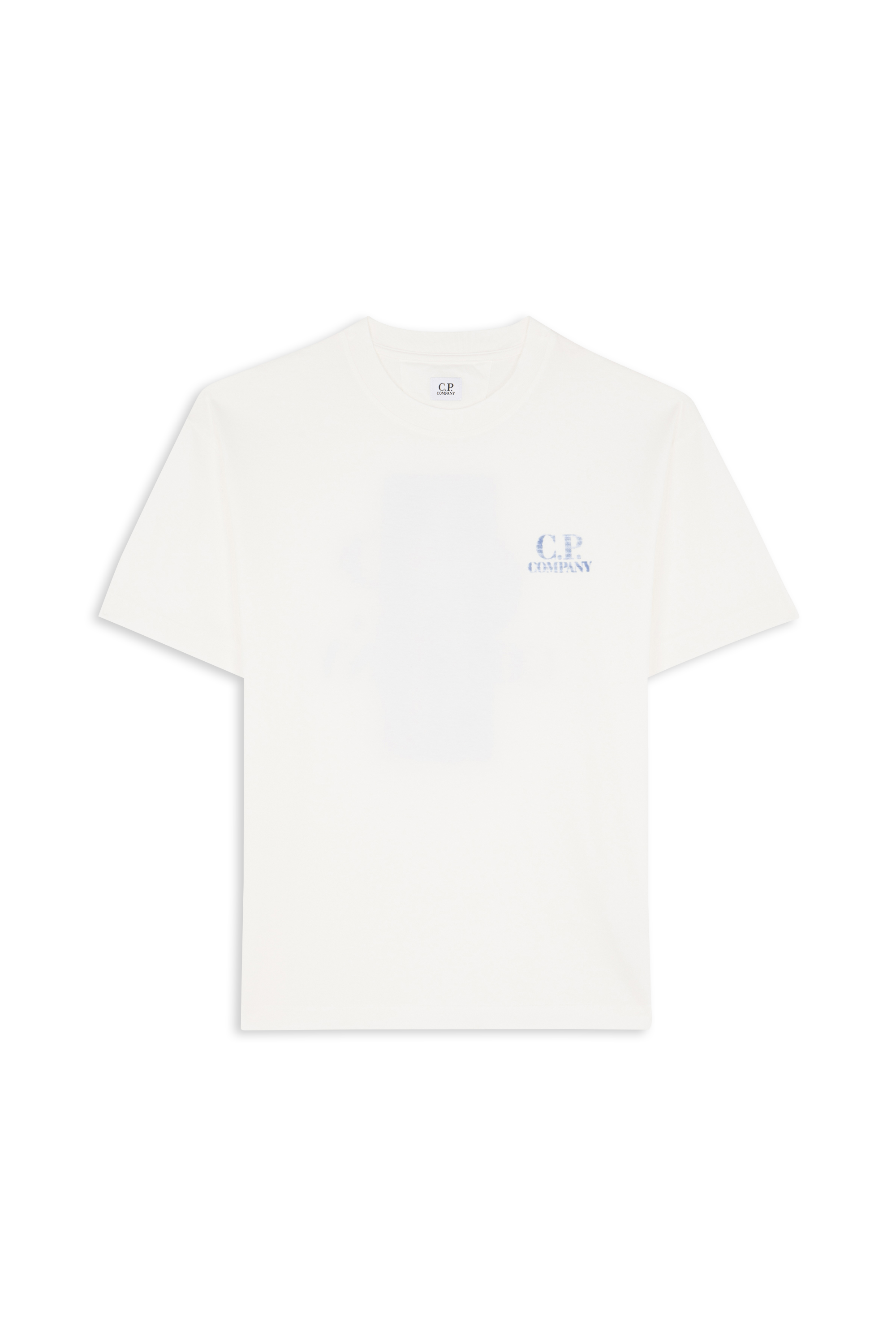 Regular-fit round-neck cotton T-shirt 30/1 JERSEY COMFORT LOGO T-SHIRT Gauze white