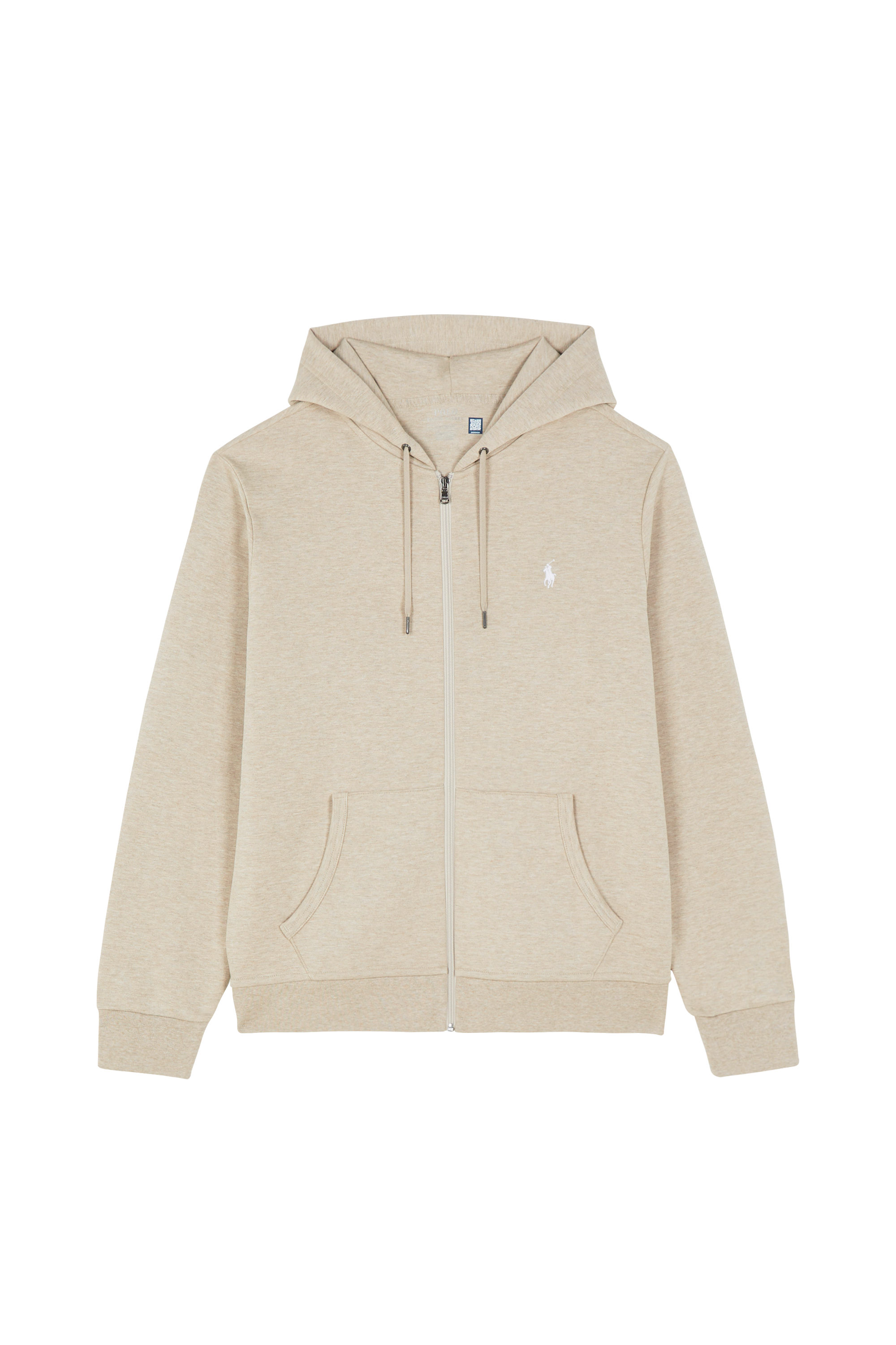 Zippered hoodie Double-Knit Full-Zip Hoodie Tuscan beige heather/c1730