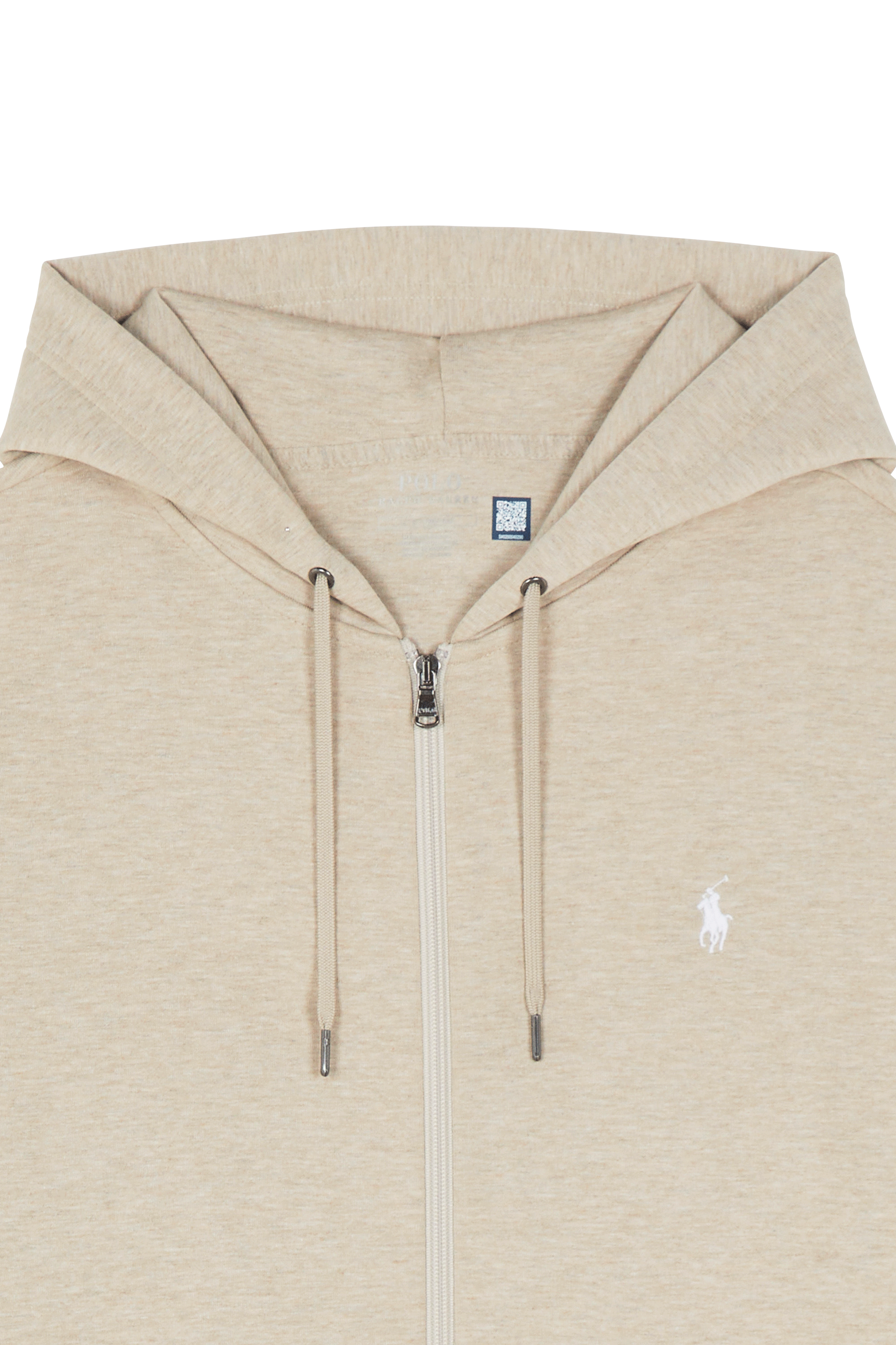 Hoodie zippé Beige