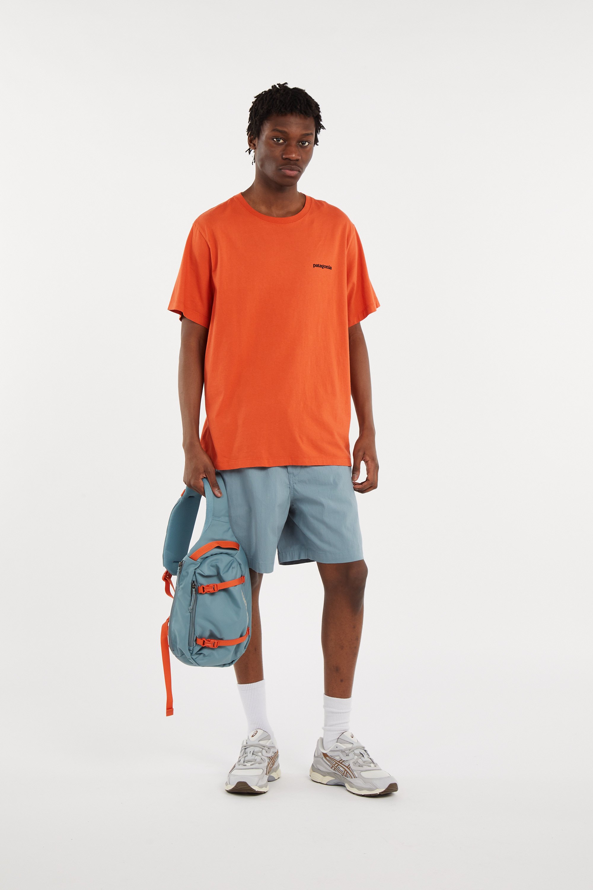 Sac banane zippé uni  Bleu