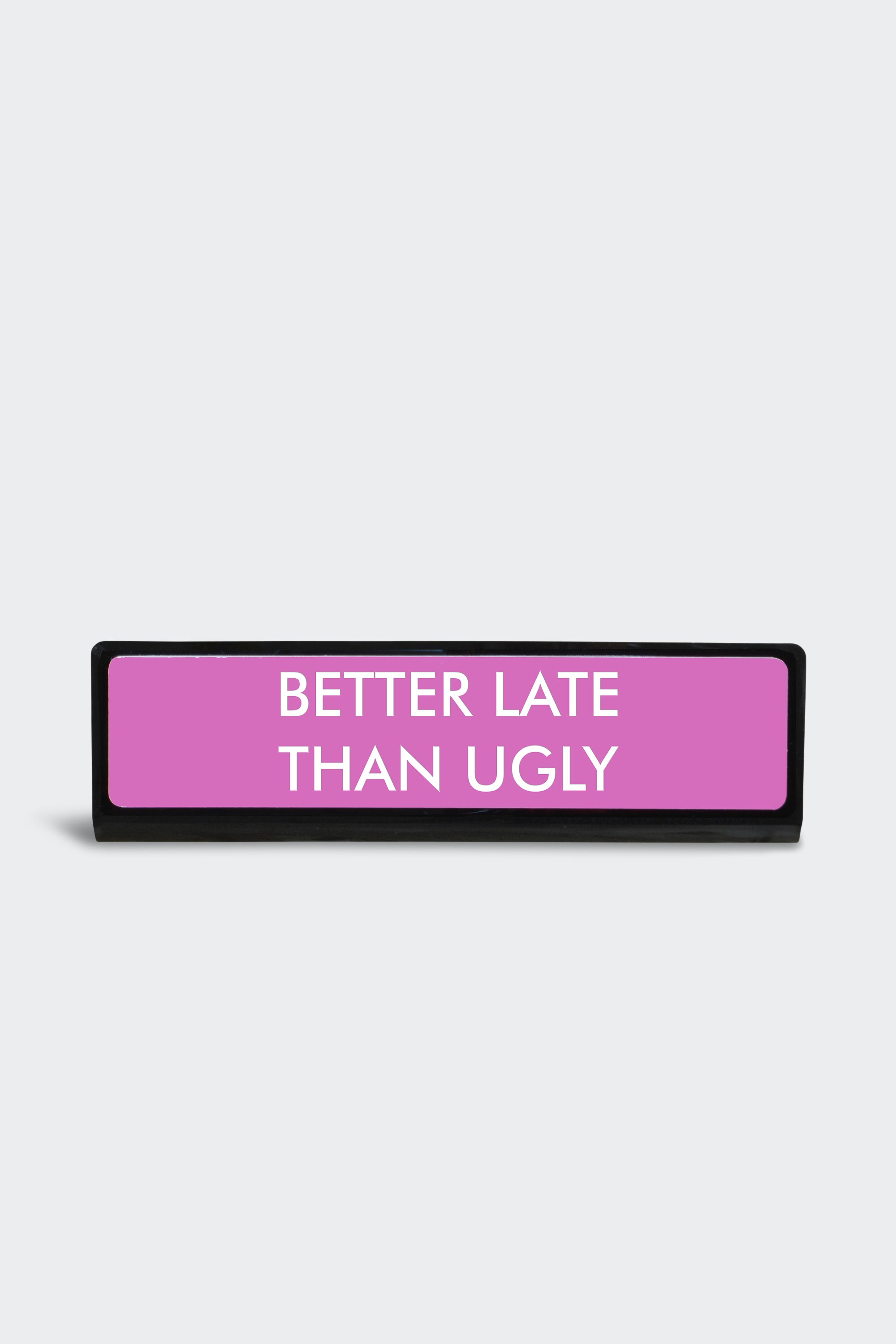 Desk plaque | Black by FLAMINGO CANDLES Desk plaque Black