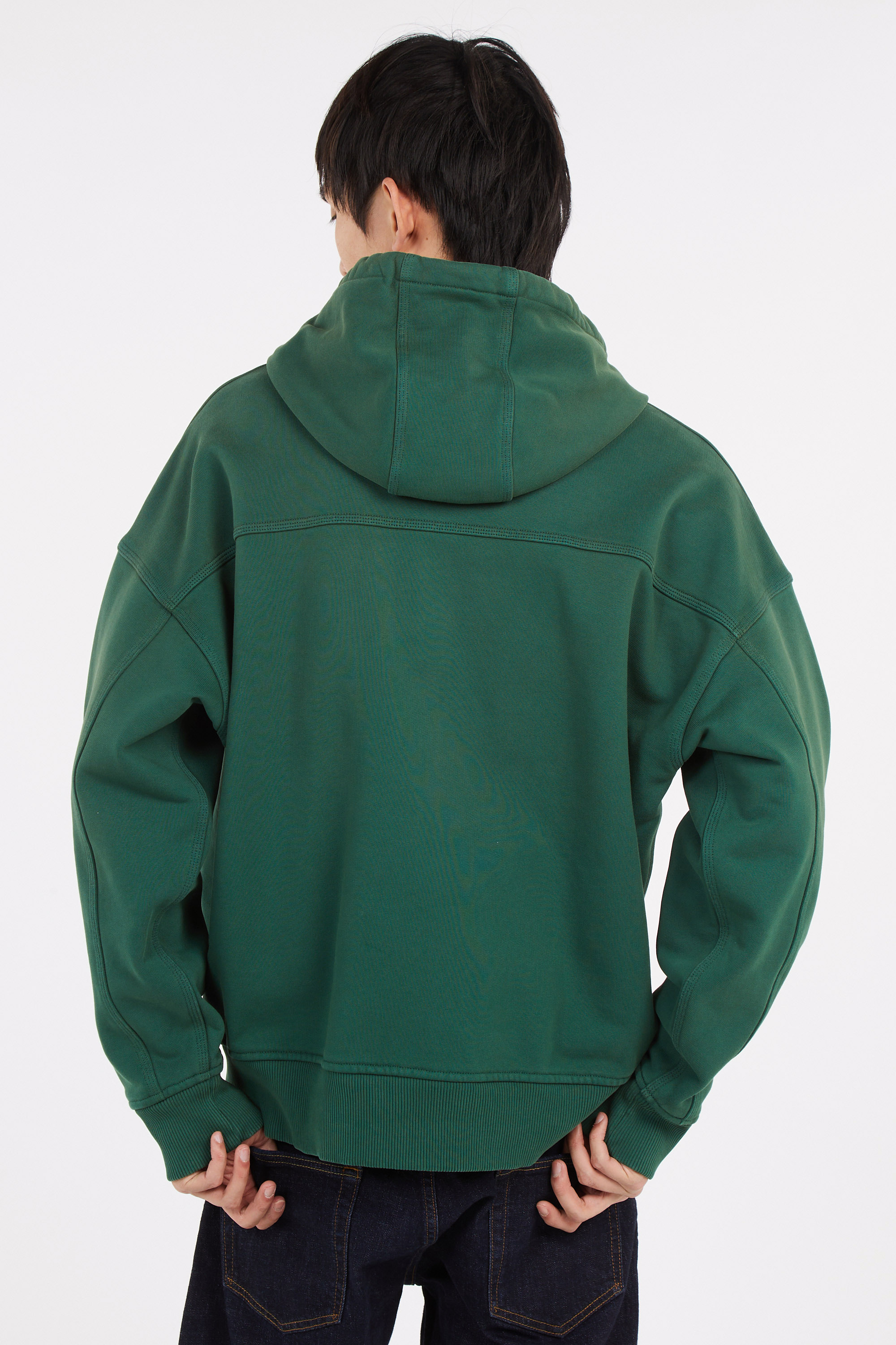 Hoodie zippé Vert