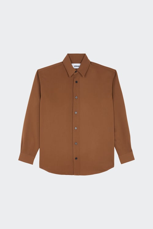 Minimum Homme Chemise Taille L - Marron