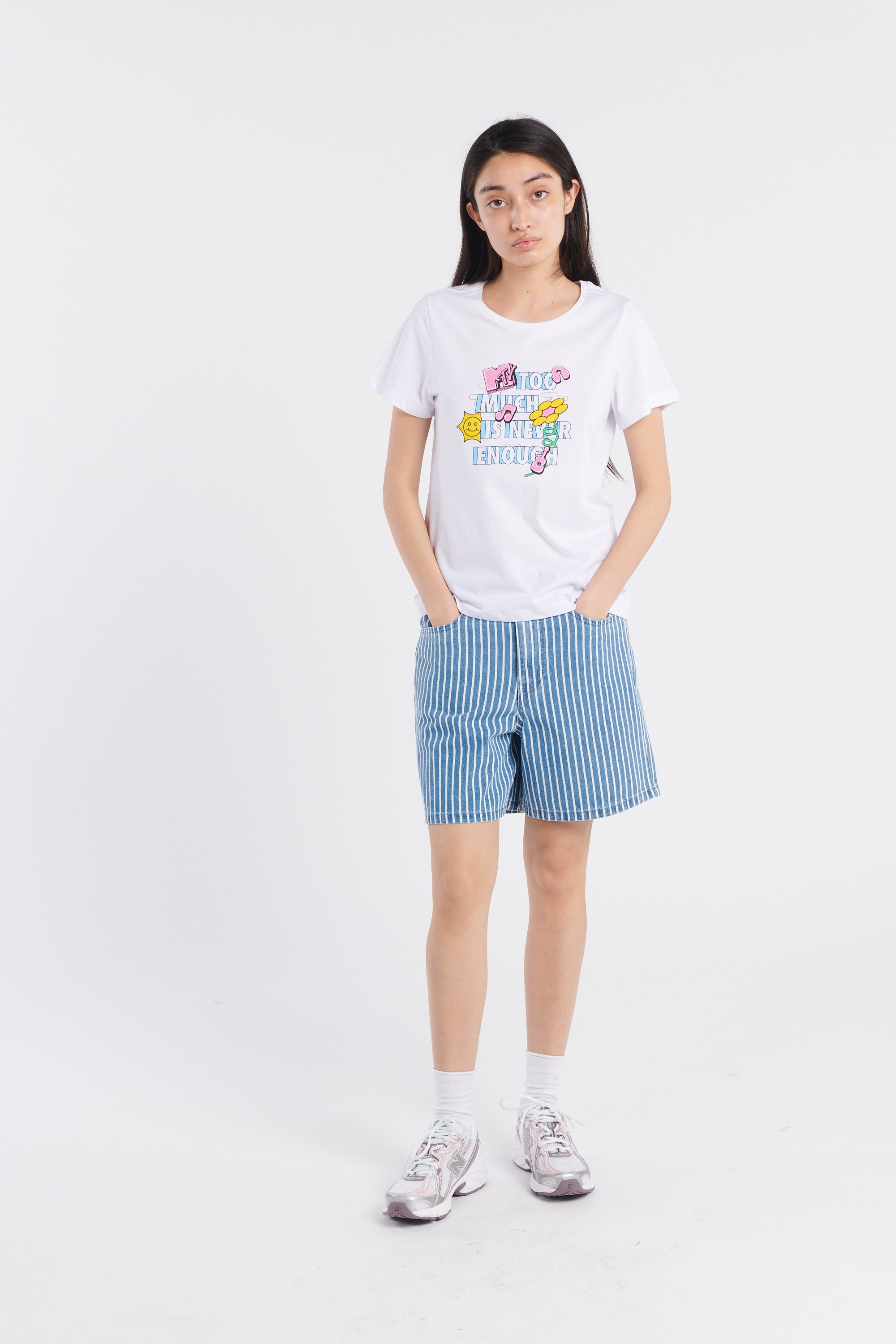 T-shirt | Blanc by NOISY MAY T-shirt Blanc