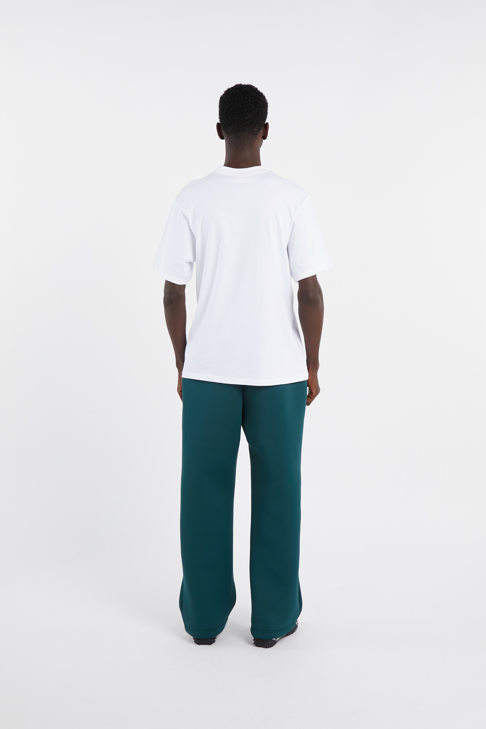 Regular-fit round-neck cotton T-shirt White