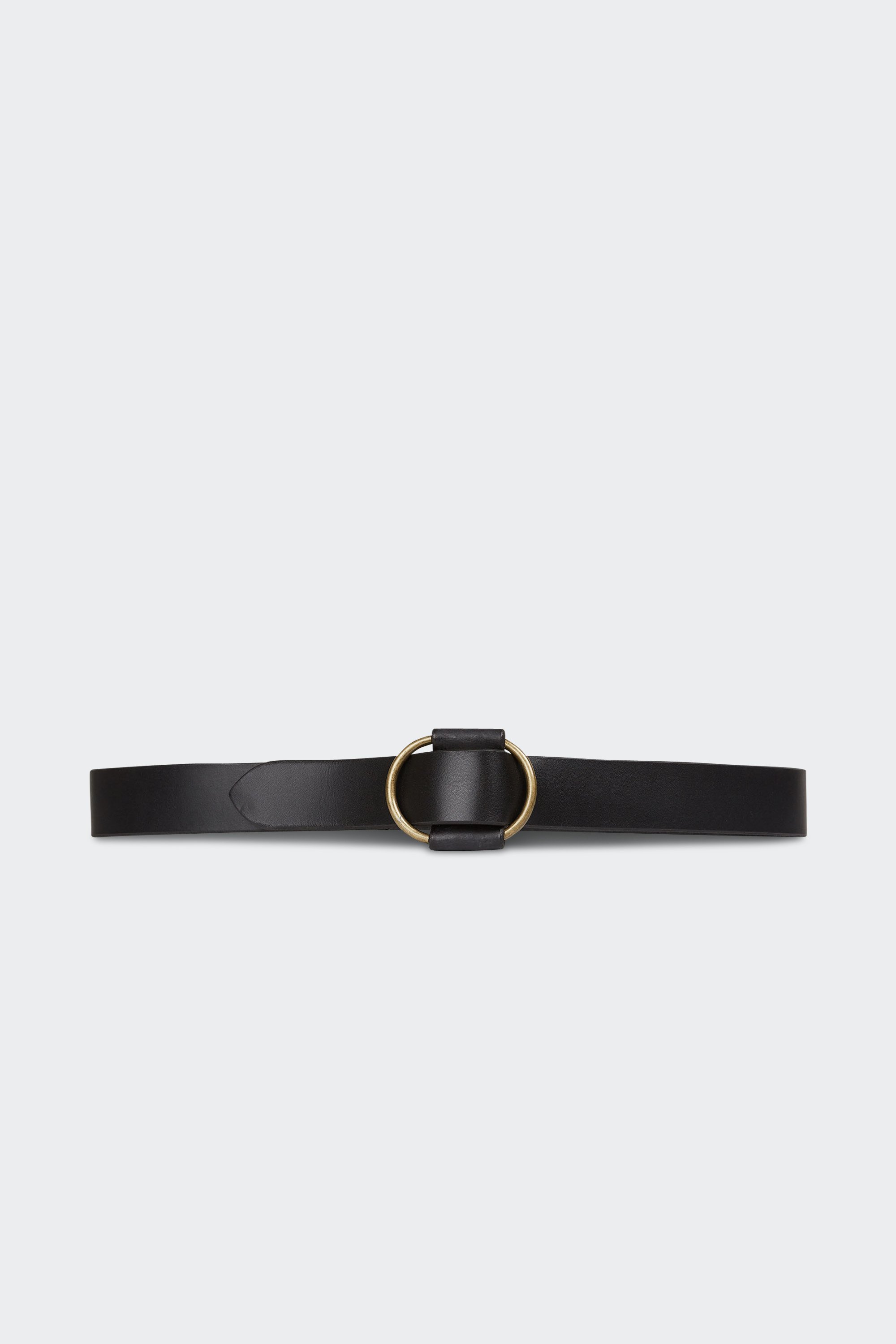 Ceinture en cuir de buffle | Noir by PIECES Ceinture en cuir de buffle Noir