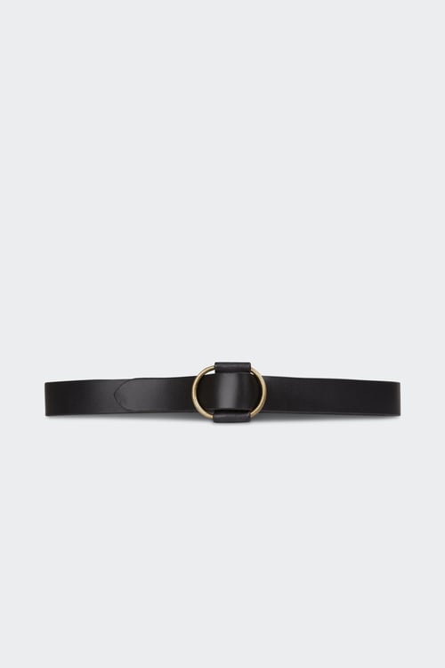 PIECES Ceinture en cuir de buffle Noir