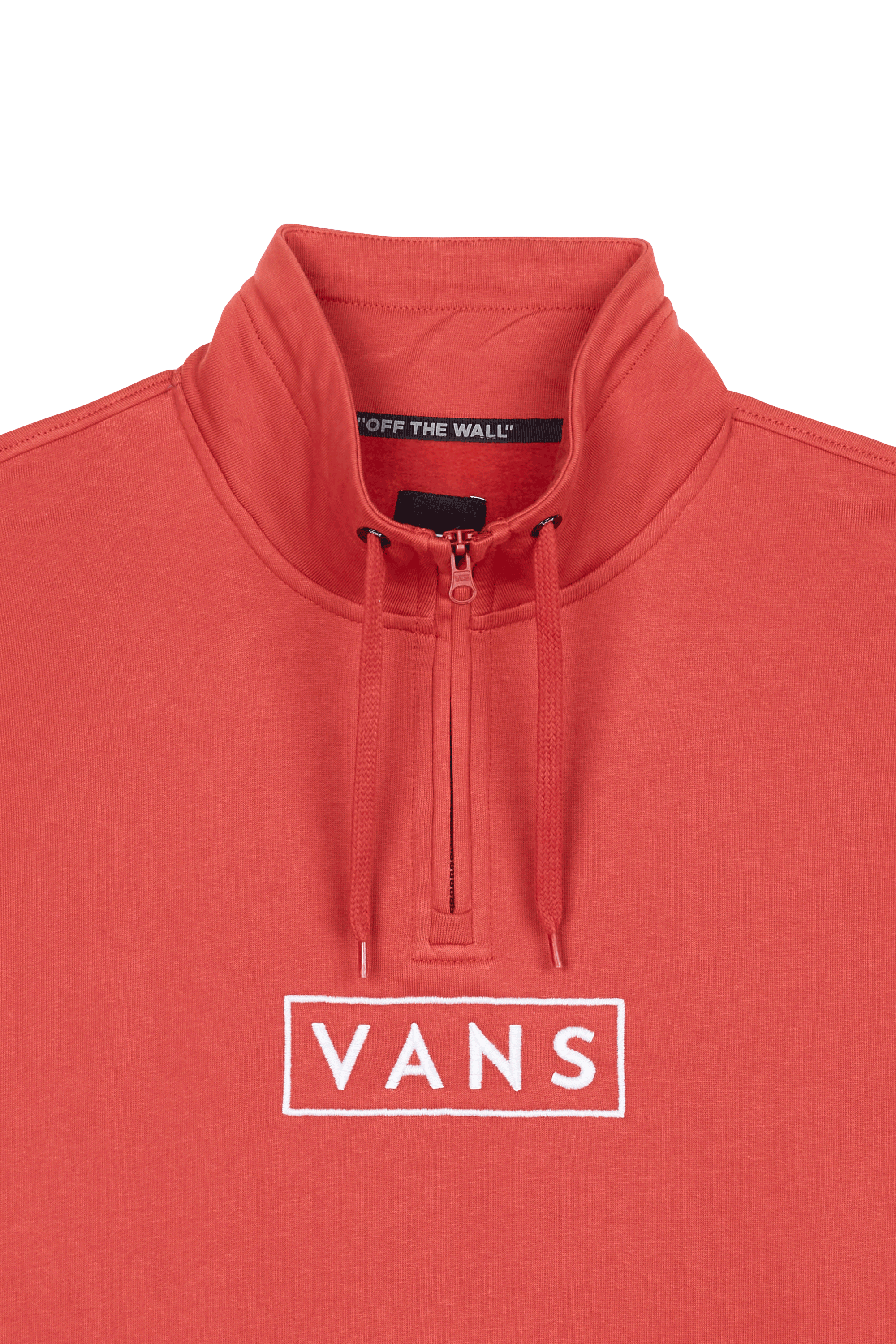 Sweatshirt à col zippé Rouge