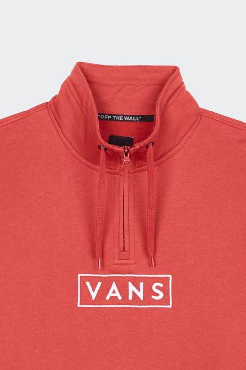 VANS Sweatshirt à col zippé Rouge