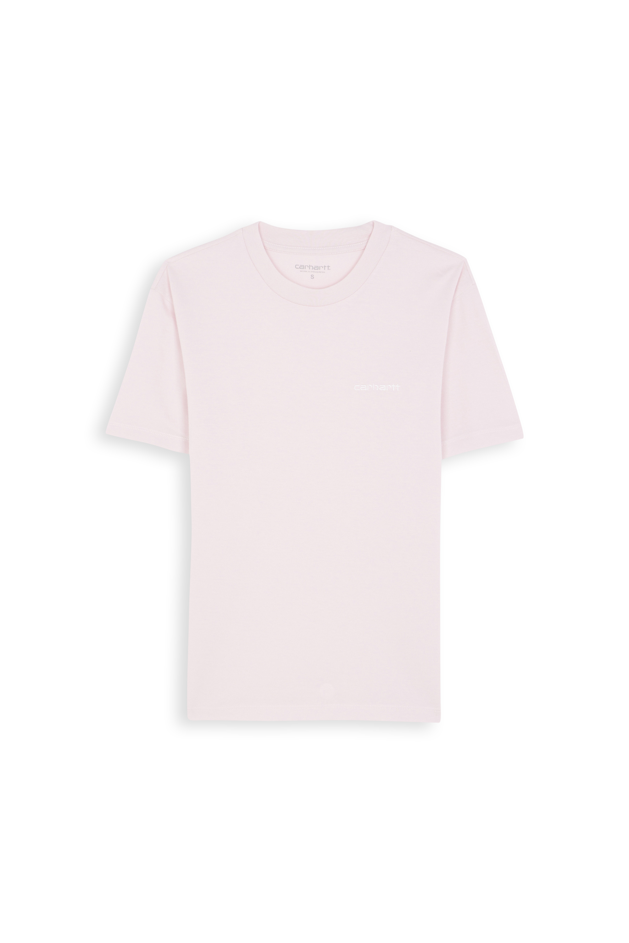 Regular-fit round-neck cotton T-shirt Pink