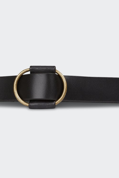PIECES Ceinture en cuir de buffle Noir
