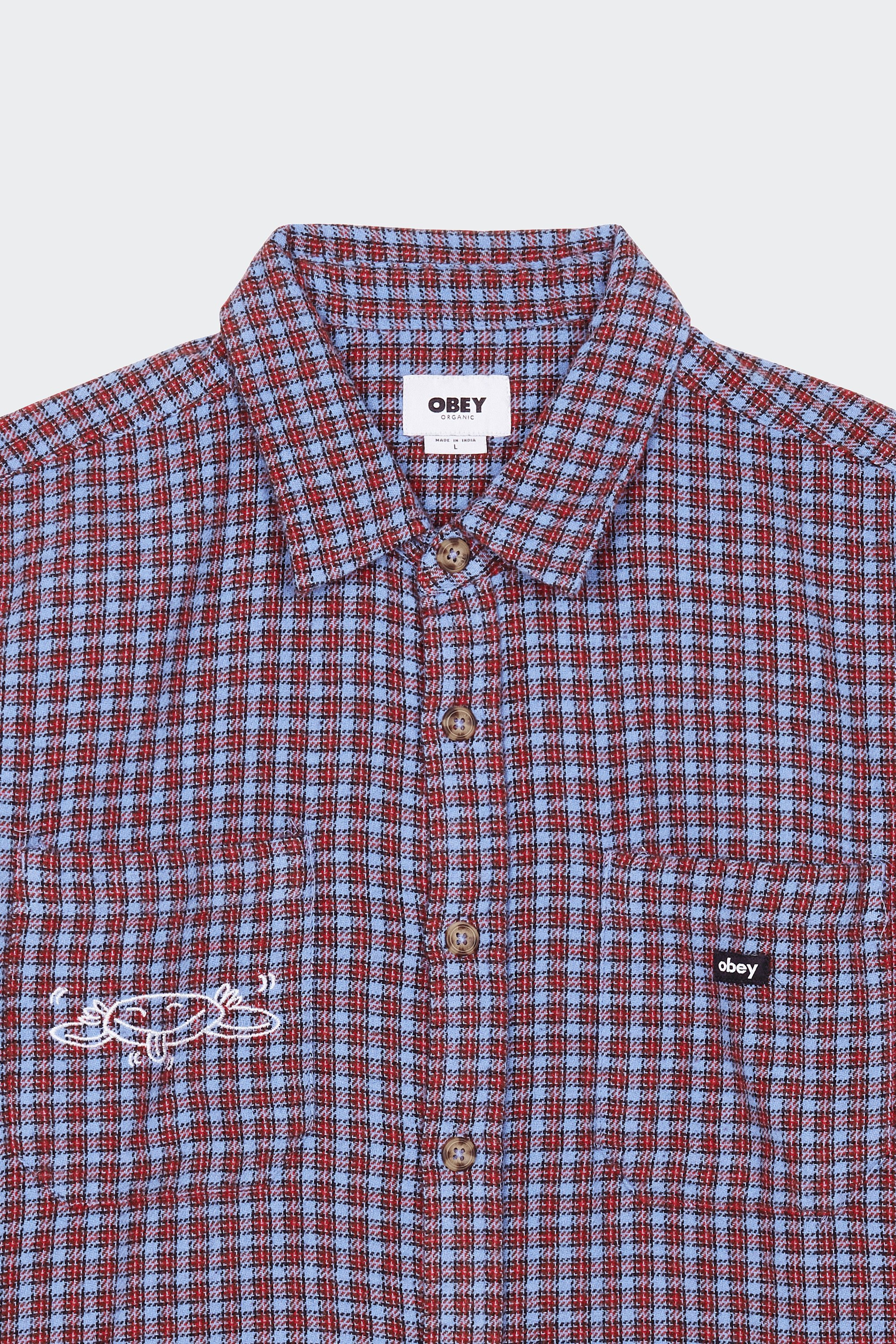 ORGANIC COTTON SHIRT | Purple by OBEY ORGANIC COTTON SHIRT Purple