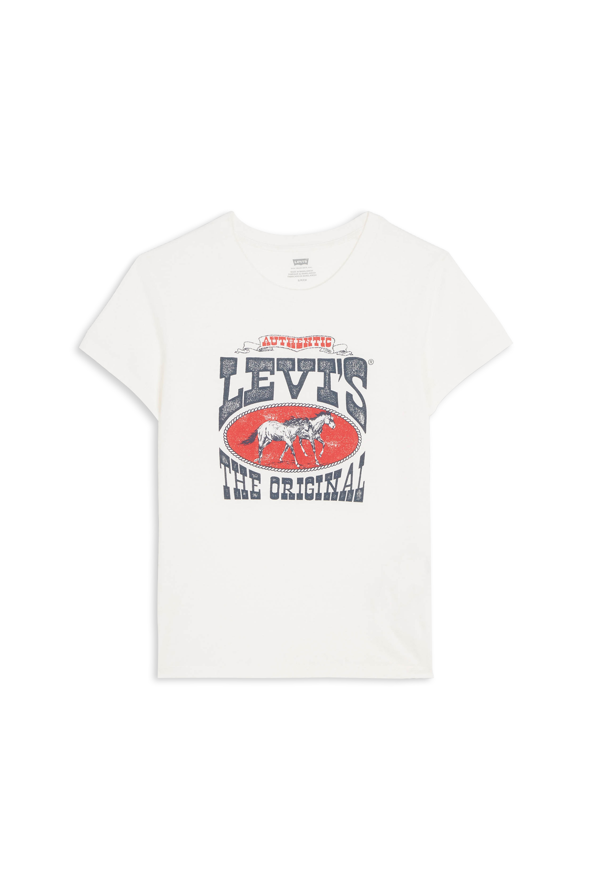 Regular-fit round-neck cotton T-shirt Beige