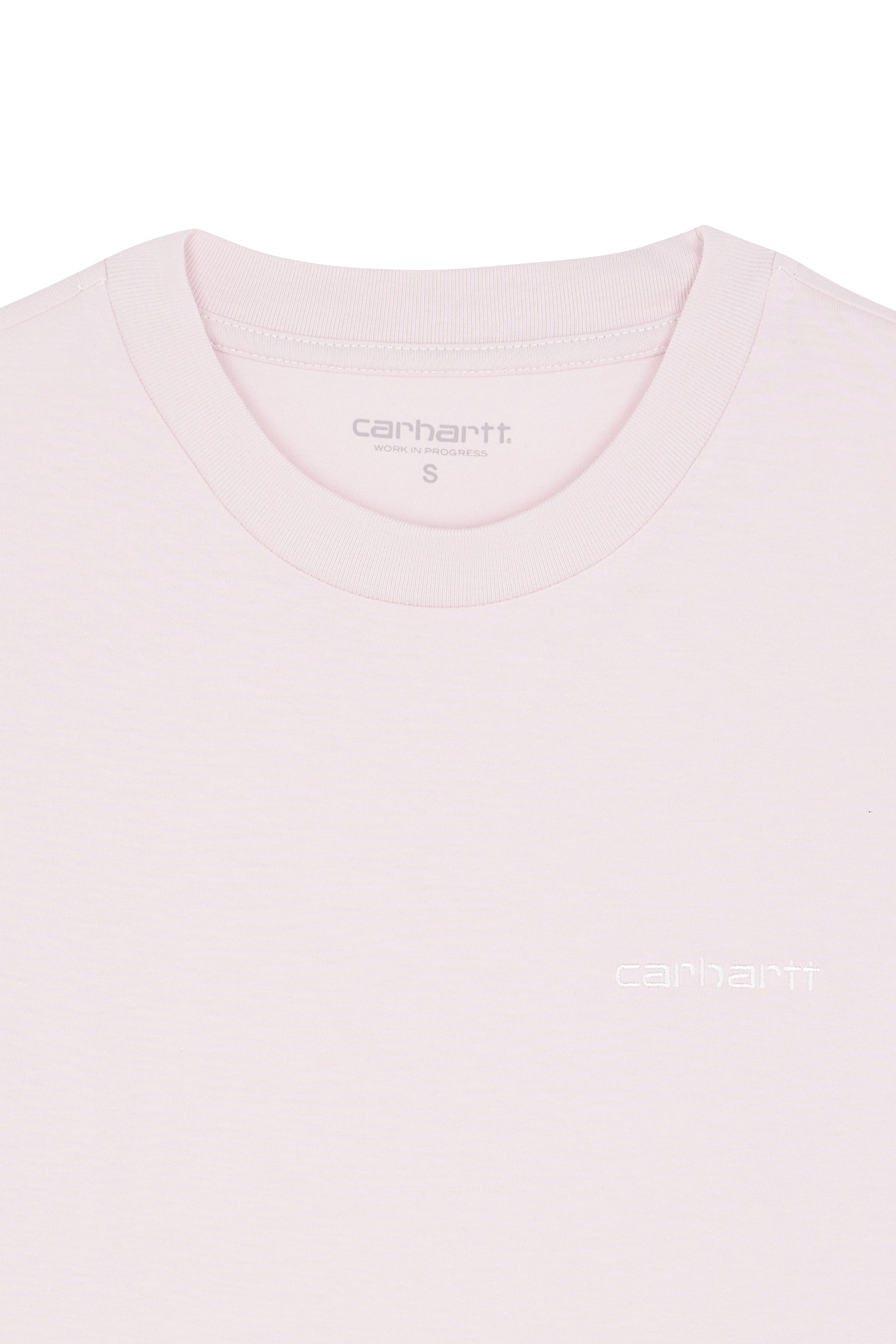 Regular-fit round-neck cotton T-shirt Pink