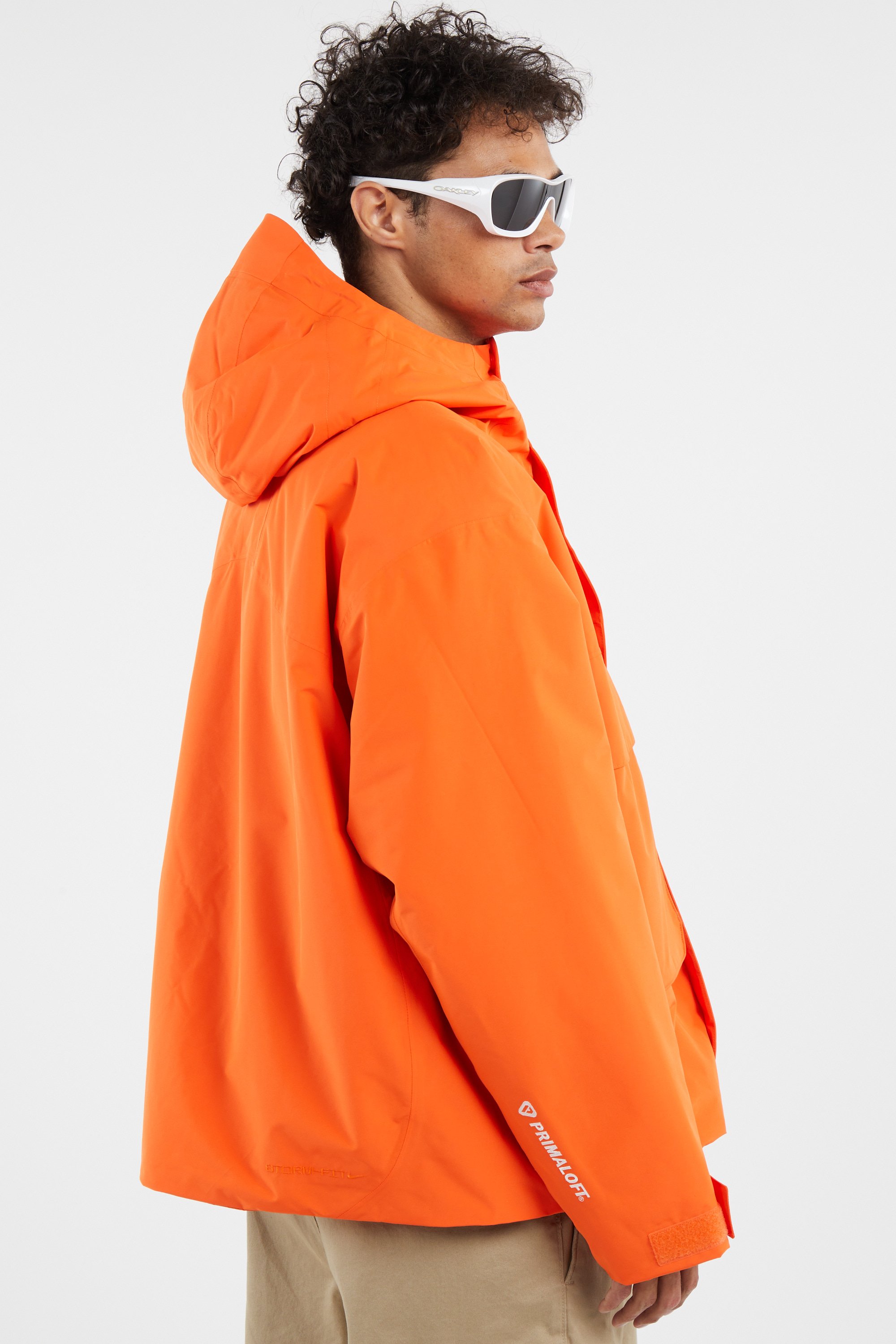 Lightweight quilted padded jacket with high neck | Orange NIKE Men