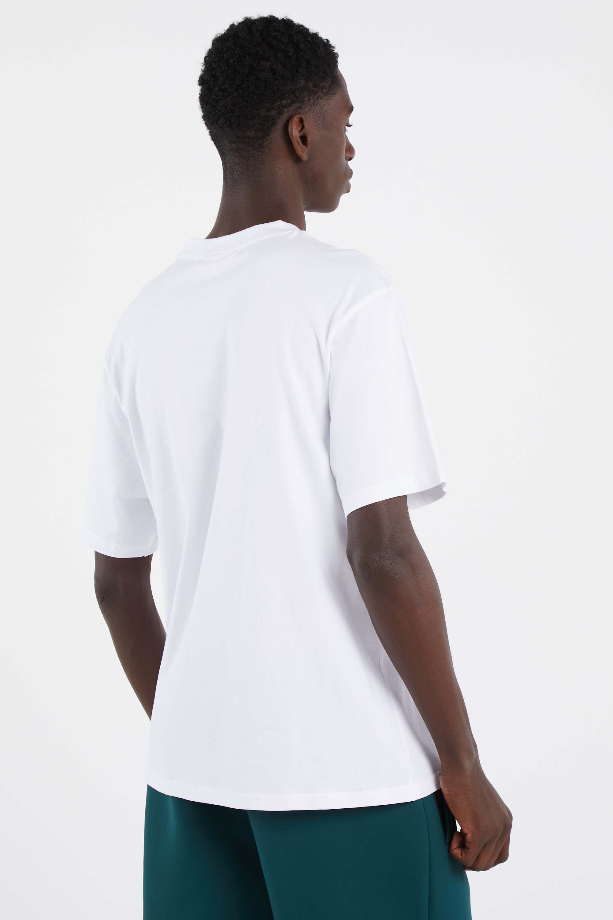 Regular-fit round-neck cotton T-shirt White
